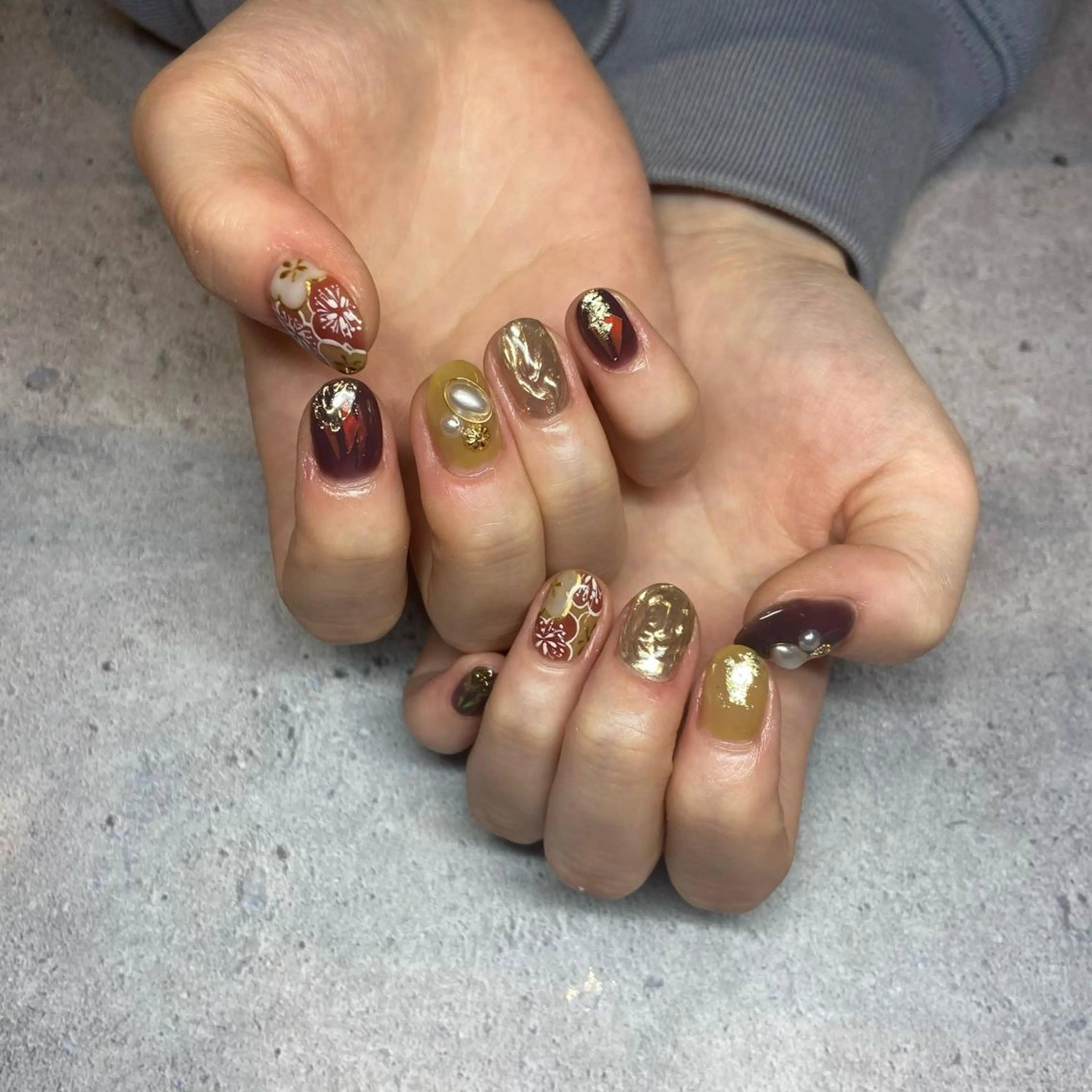 ネイル ハンドネイル happiness プライベートサロンのネイルデザイン