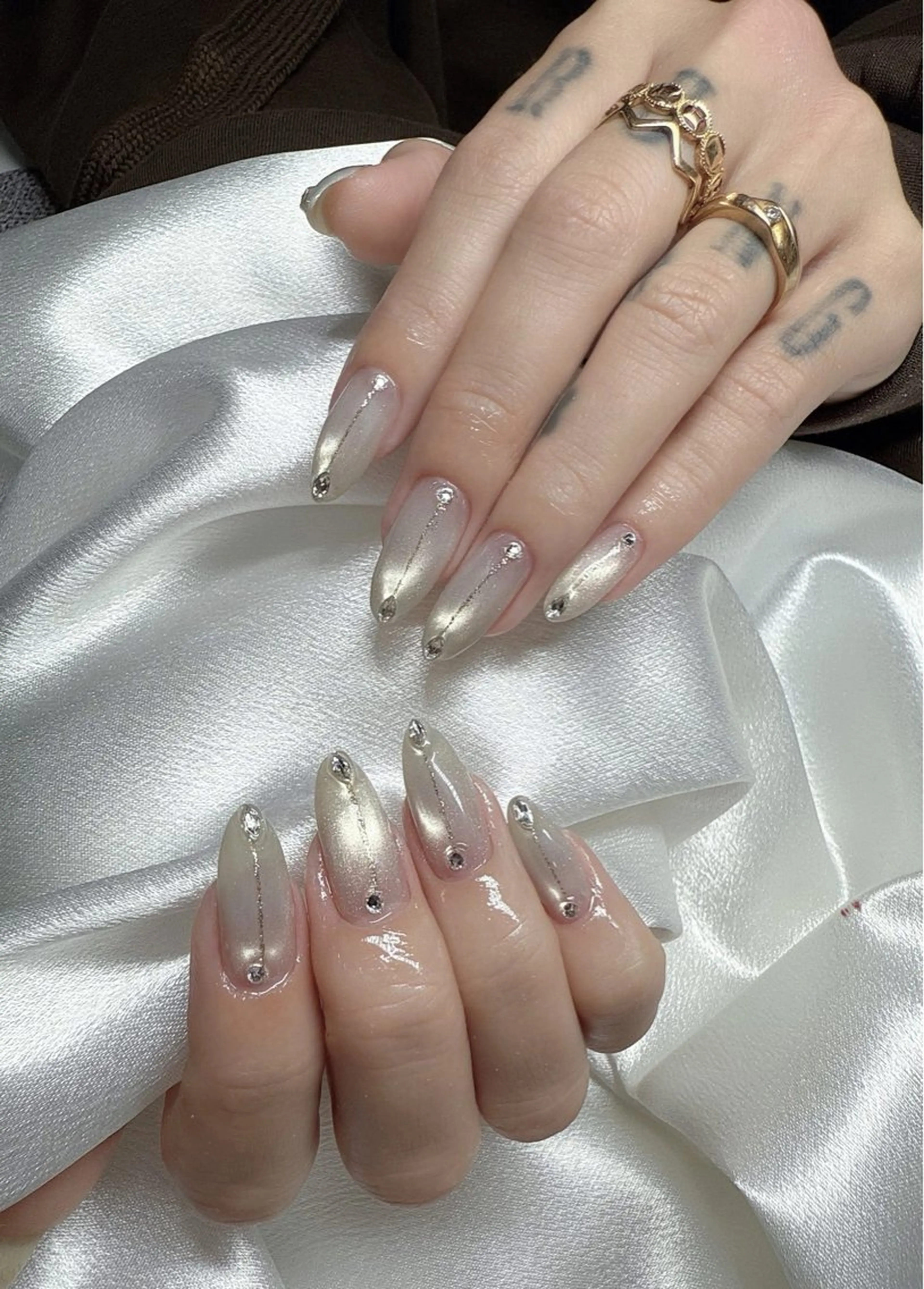 ネイル チークネイル 桜ネイル 長さ出し フットネイル ジェルネイル ハンドネイル YURI NAILのネイルデザイン