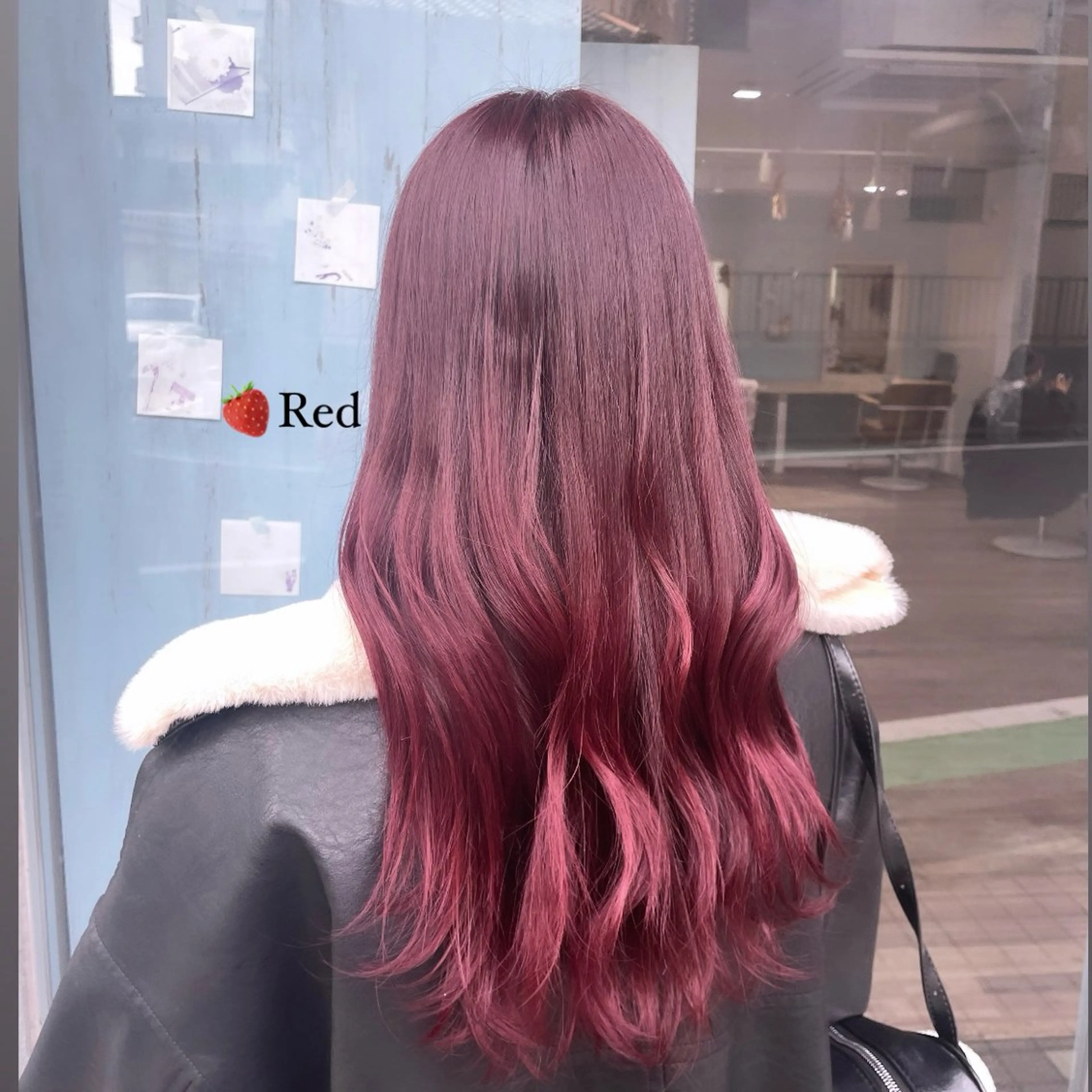 ロング ピンク・ラベンダー/ レイヤー/NANAのヘアスタイル