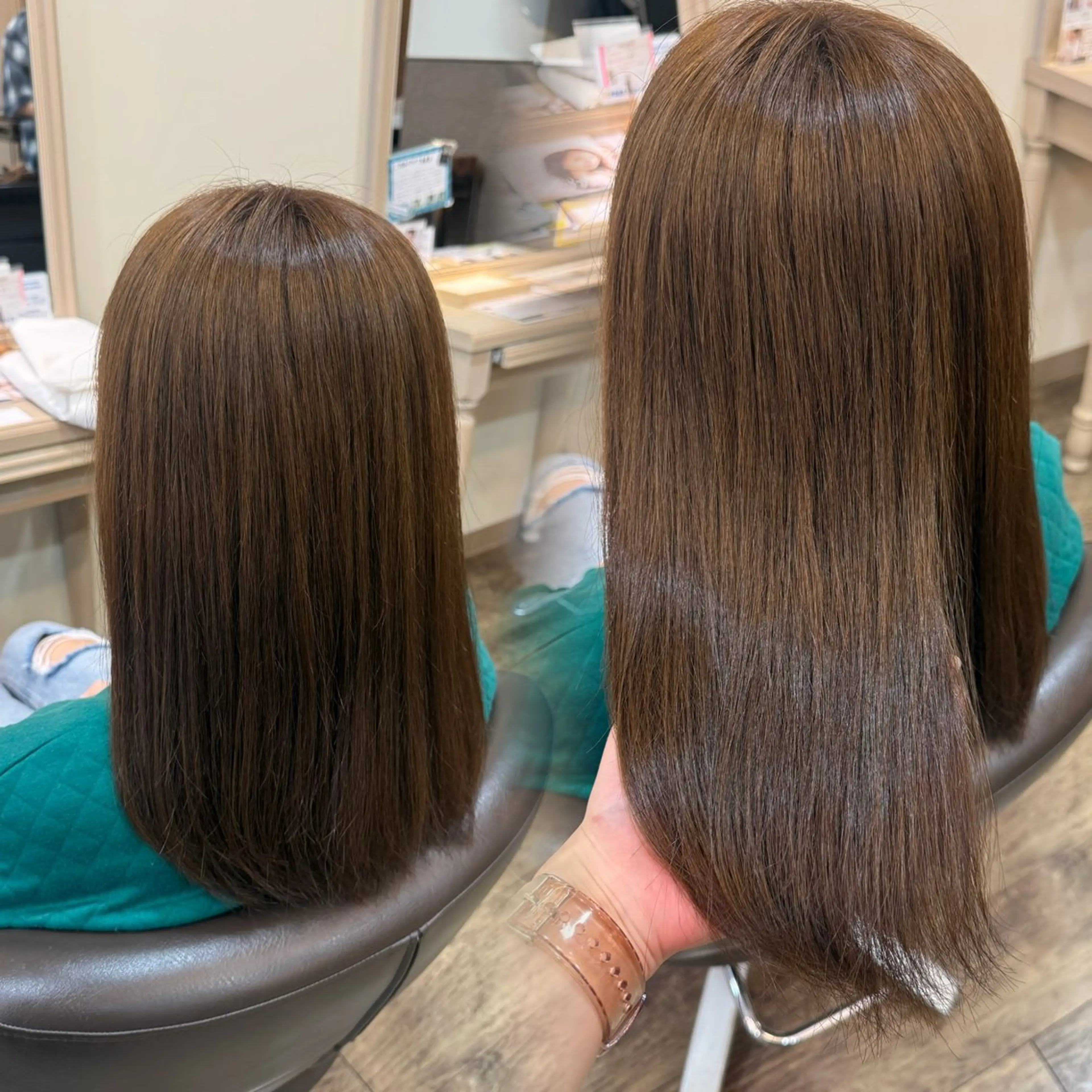 🍰ブリーチなしWカラー➕3stepトリートメントの写真