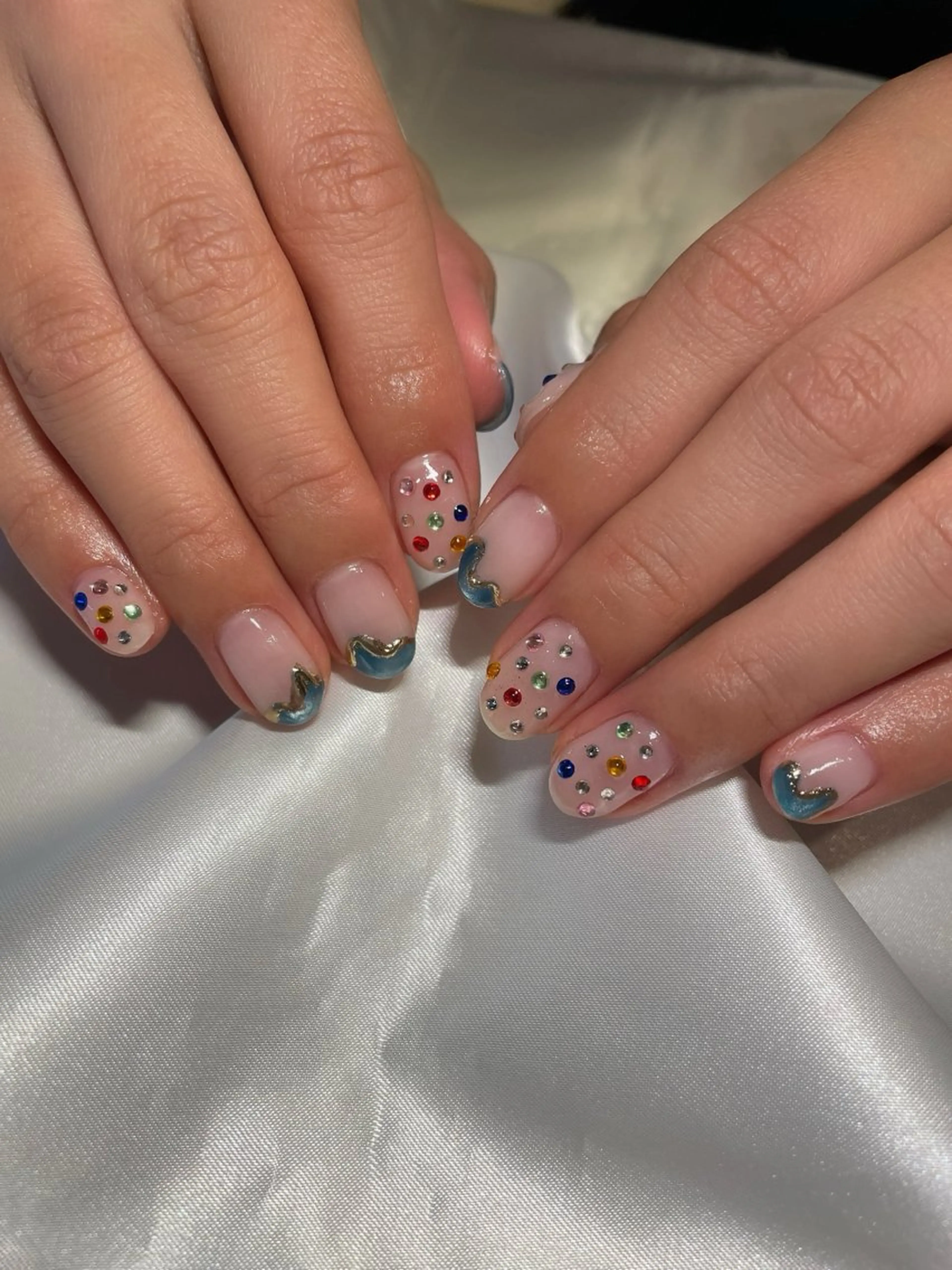 ネイル マグネットネイル ストーンネイル ハンドネイル ROPE nail ロペネイルのネイルデザイン