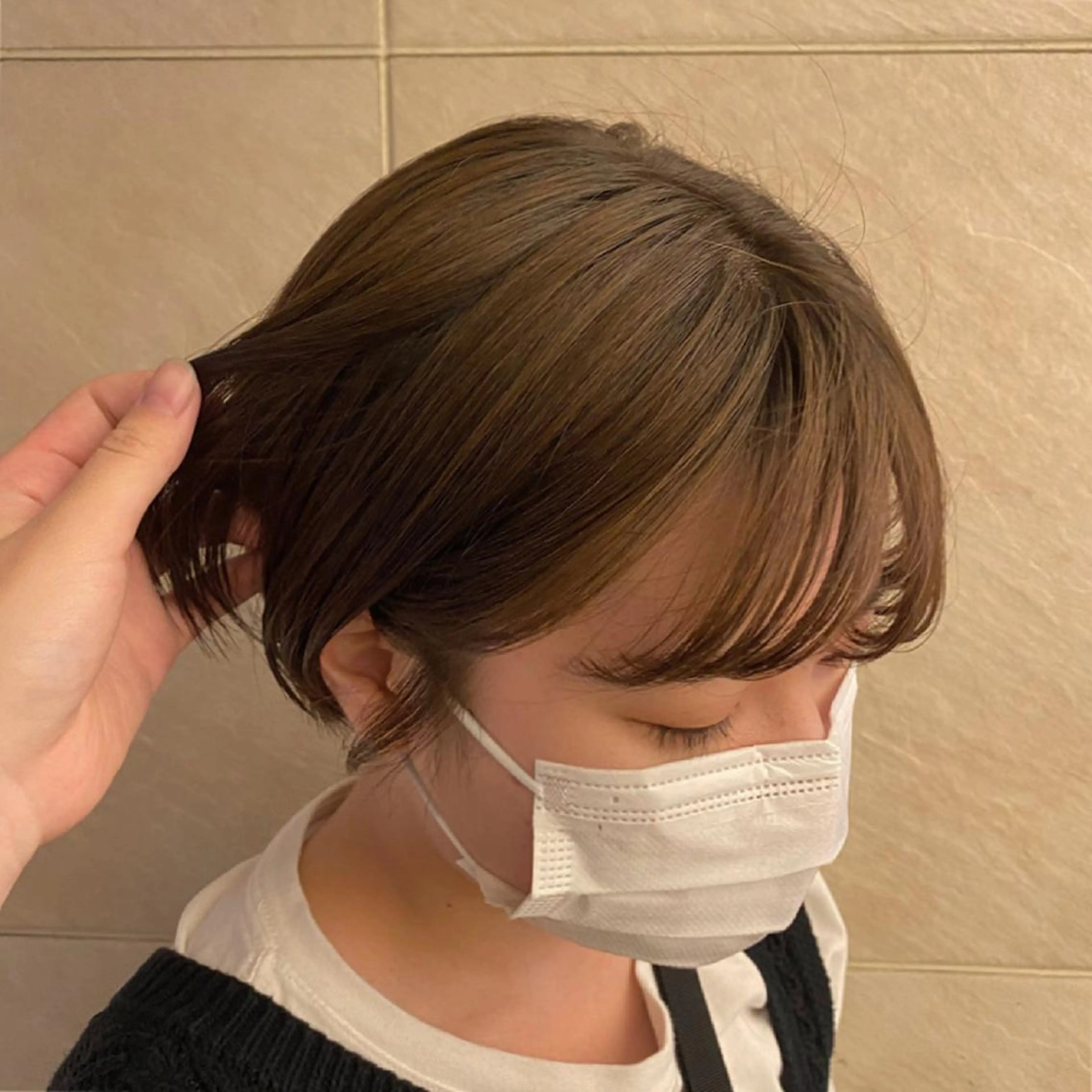 カラー ベージュカラー ブリーチ ブリーチなしカラー カット ヘアカラー 村田 灯のヘアスタイル