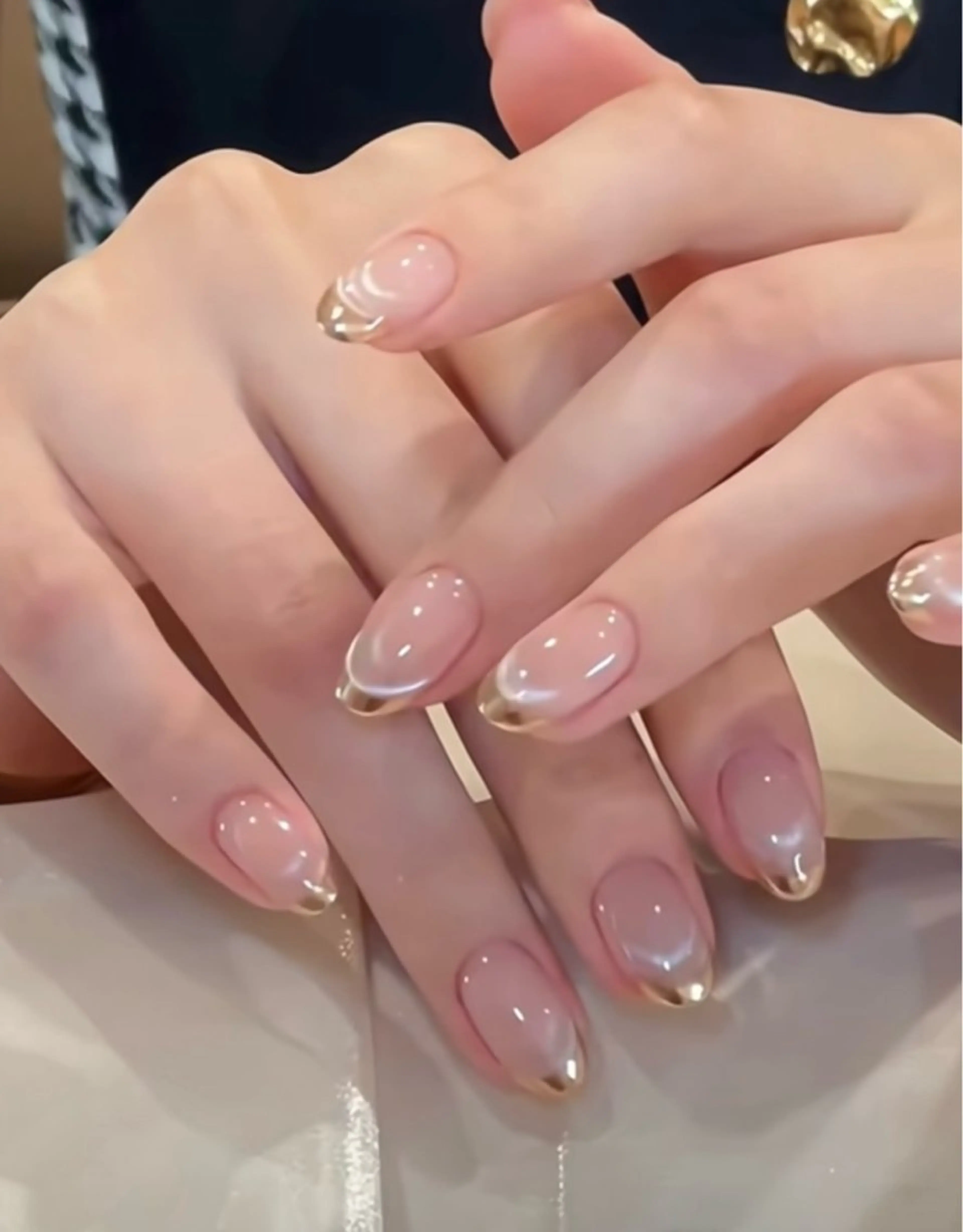 ネイル アートネイル チークネイル 長さ出し フラッシュネイル キラキラネイル ハンドネイル ハンドケア For you. Nail Salonのネイルデザイン