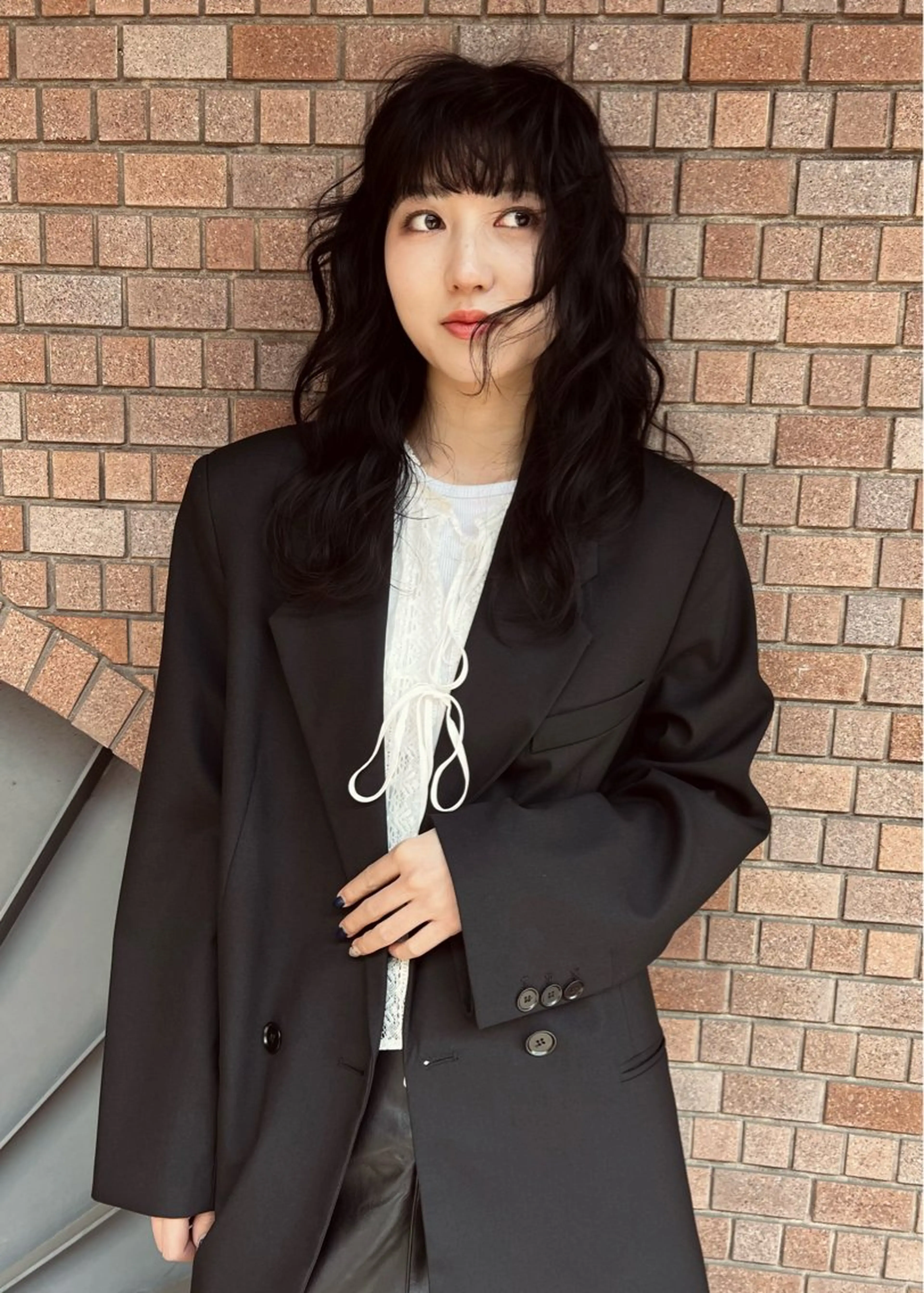 ロング カラー パーマ レイヤーカット ロング カット パーマ DEAN所属・KEIGO/パーマ ハイトーン/DEANのヘアスタイル