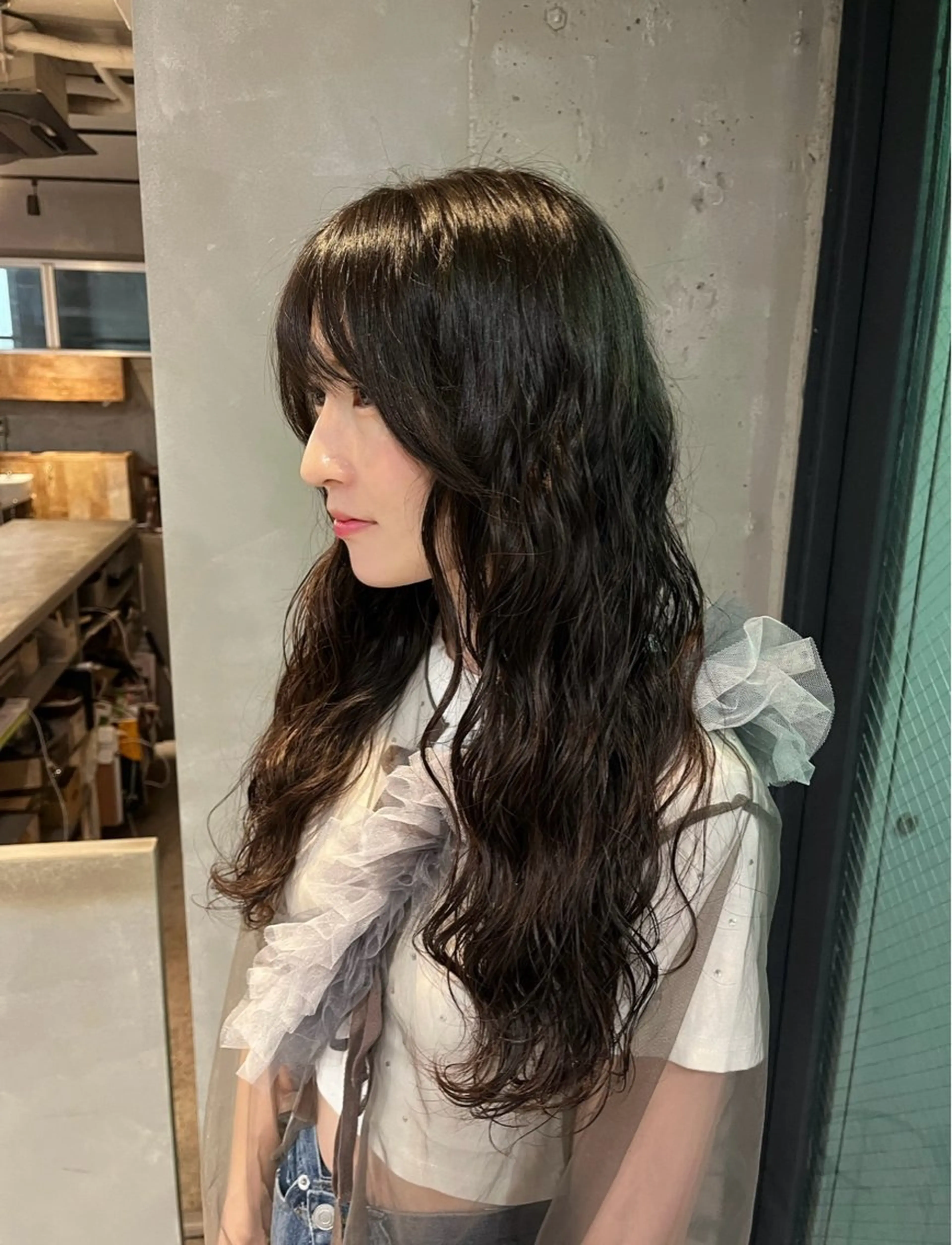 ロング パーマ tamakawa hinaのヘアスタイル