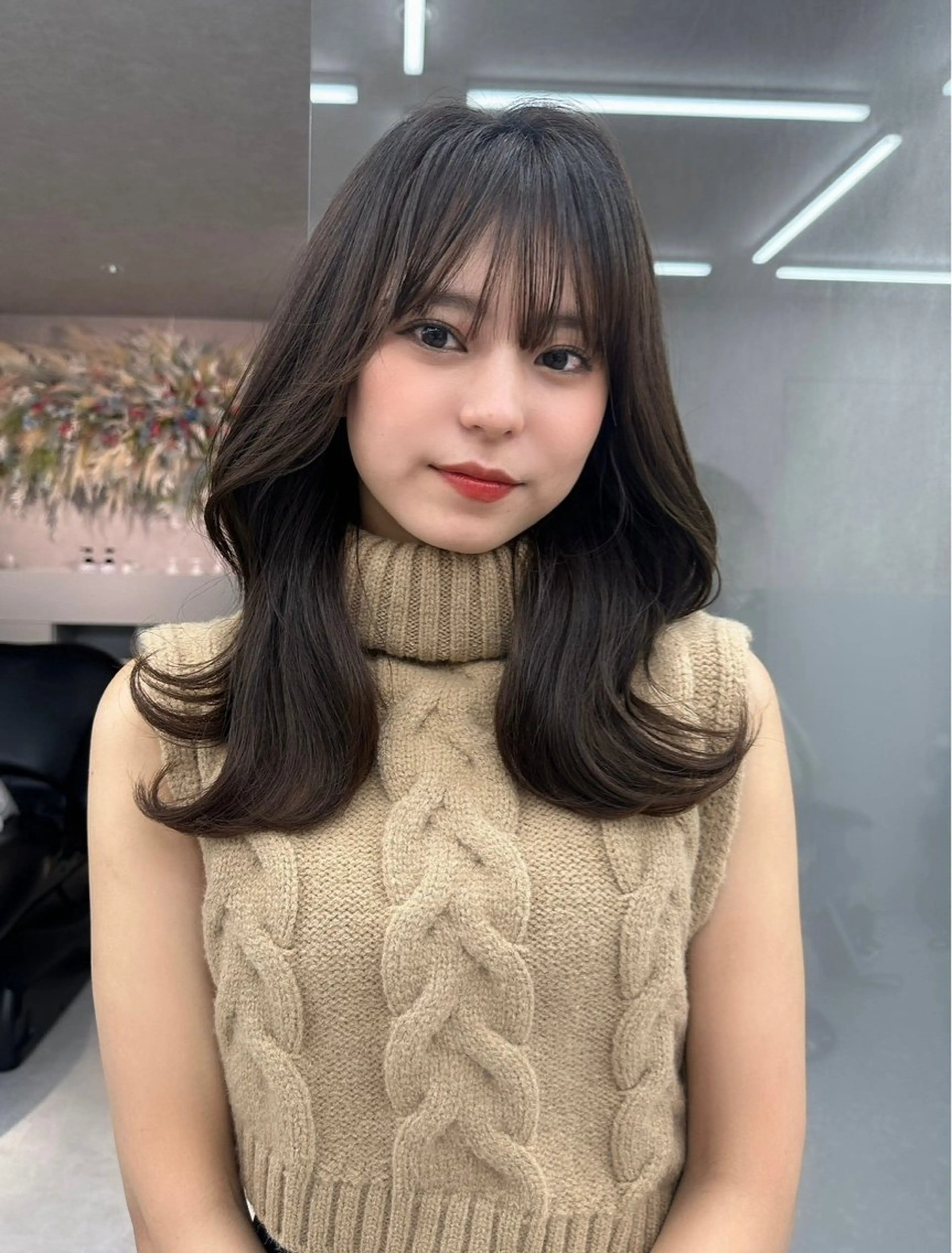 セミロング カラー トリートメント 谷川が作る熊本1🏅 ＆レイヤーカットのヘアスタイル