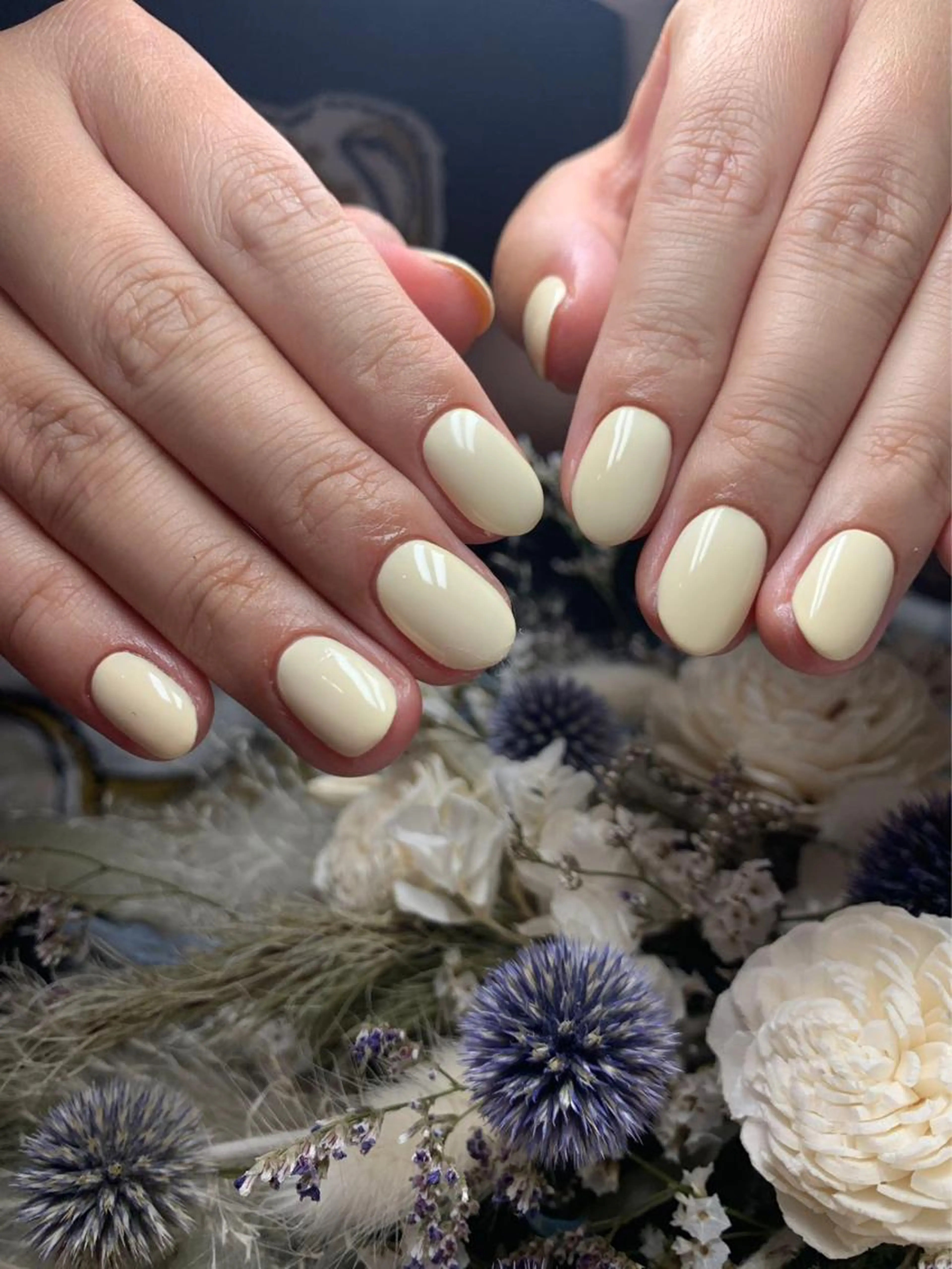 【初回ジェルオフ無料】ワンカラー&ラメグラの写真