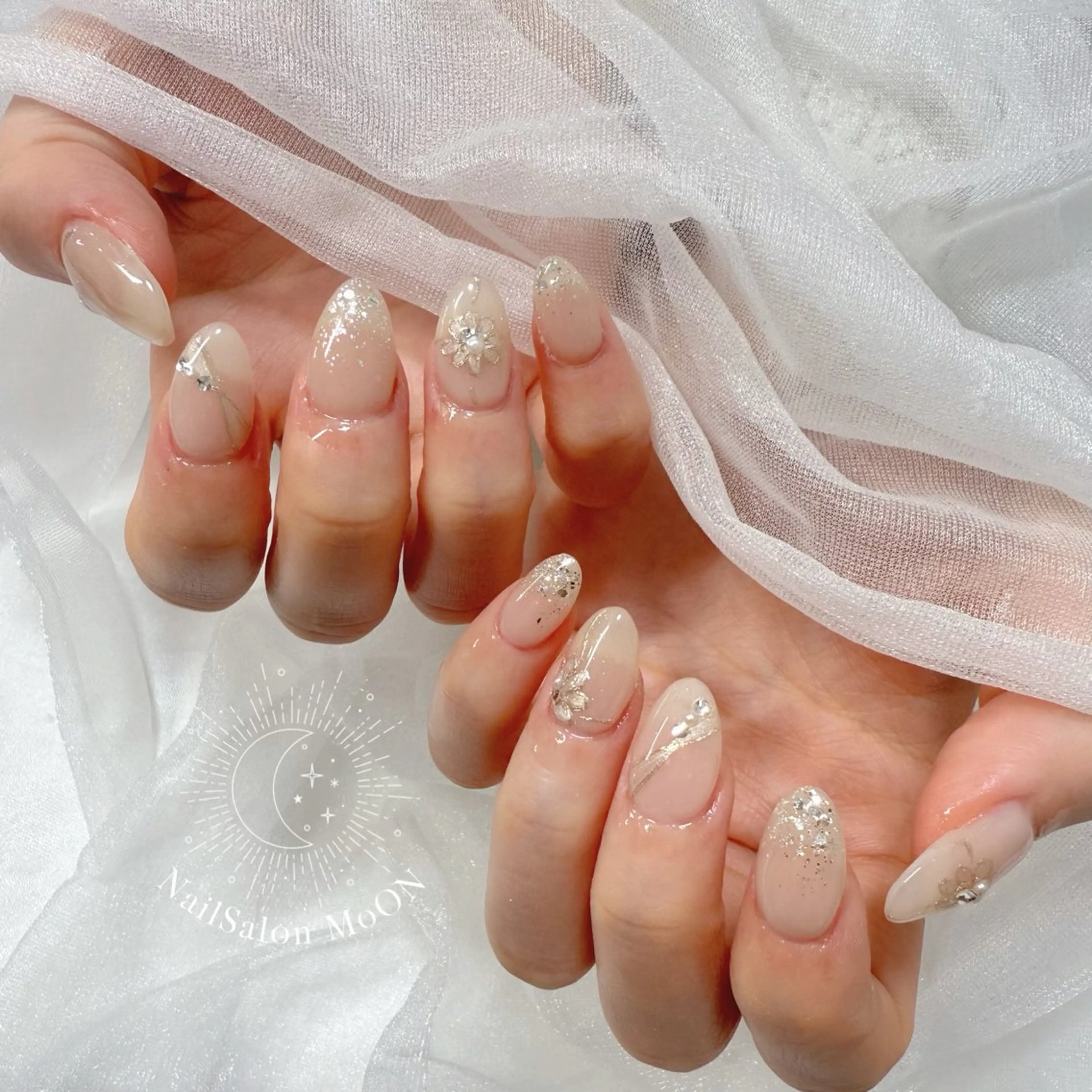 ネイル ハンドネイル ハンドケア MoON...❤︎ MeGuのネイルデザイン