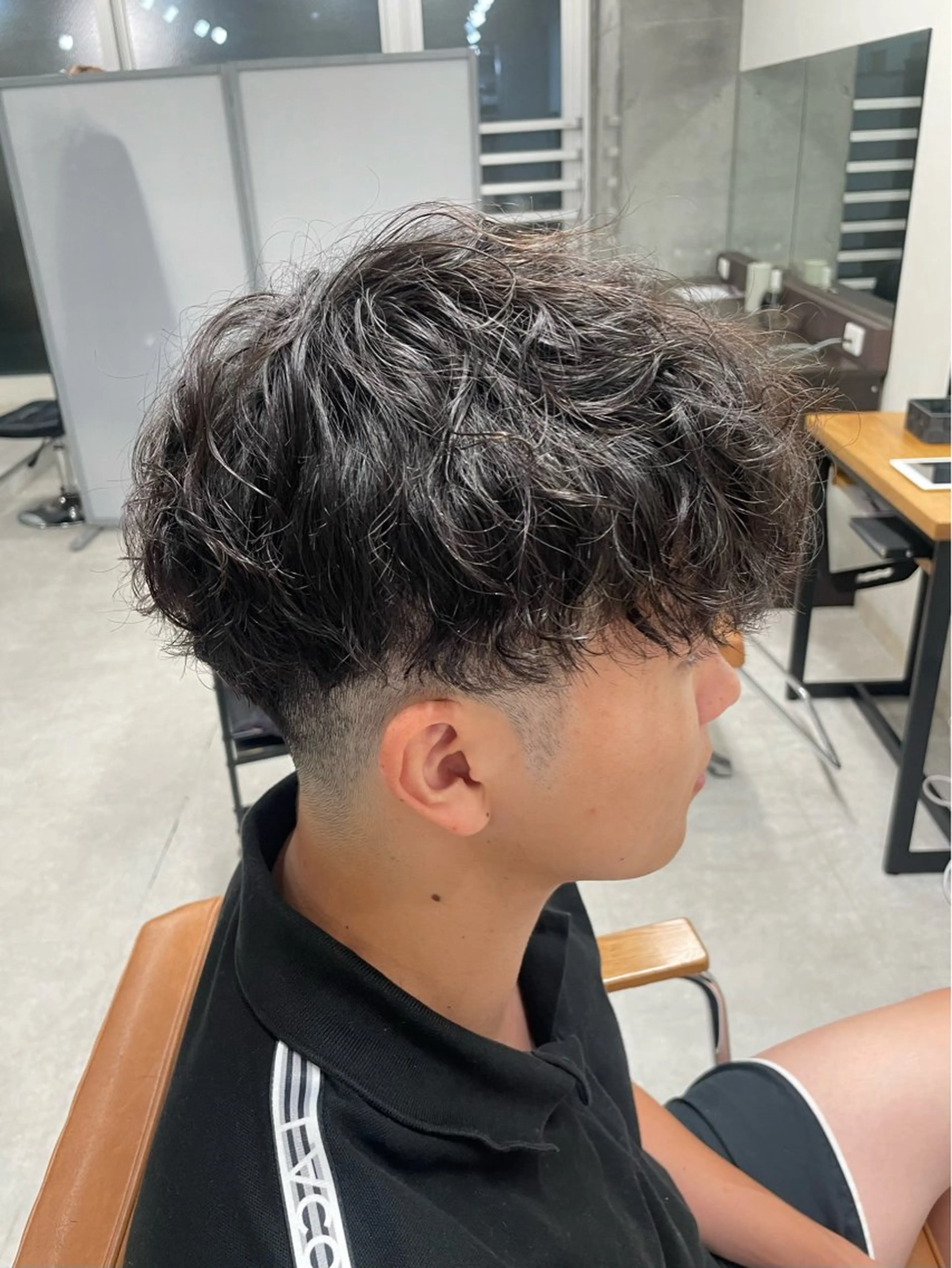 パーマ メンズ パーマ トリートメント ヘアセット メンズモテパーマ💙 fuwaのヘアスタイル