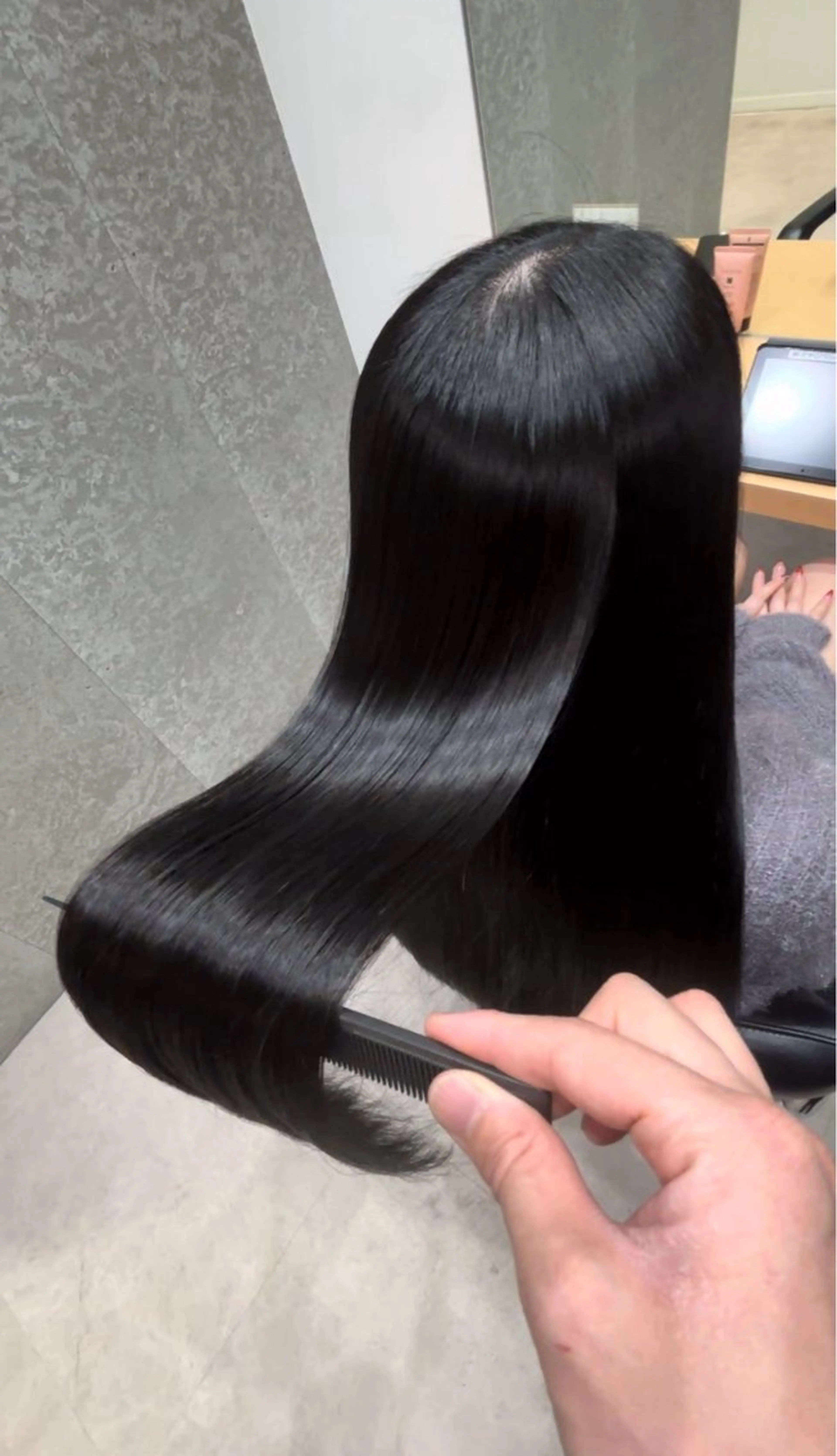 セミロング カラー アクアカラー 髪質改善 トリートメント カット ヘアカラー トリートメント 髪質改善ヘアケア 艶髪特化/上田のヘアスタイル