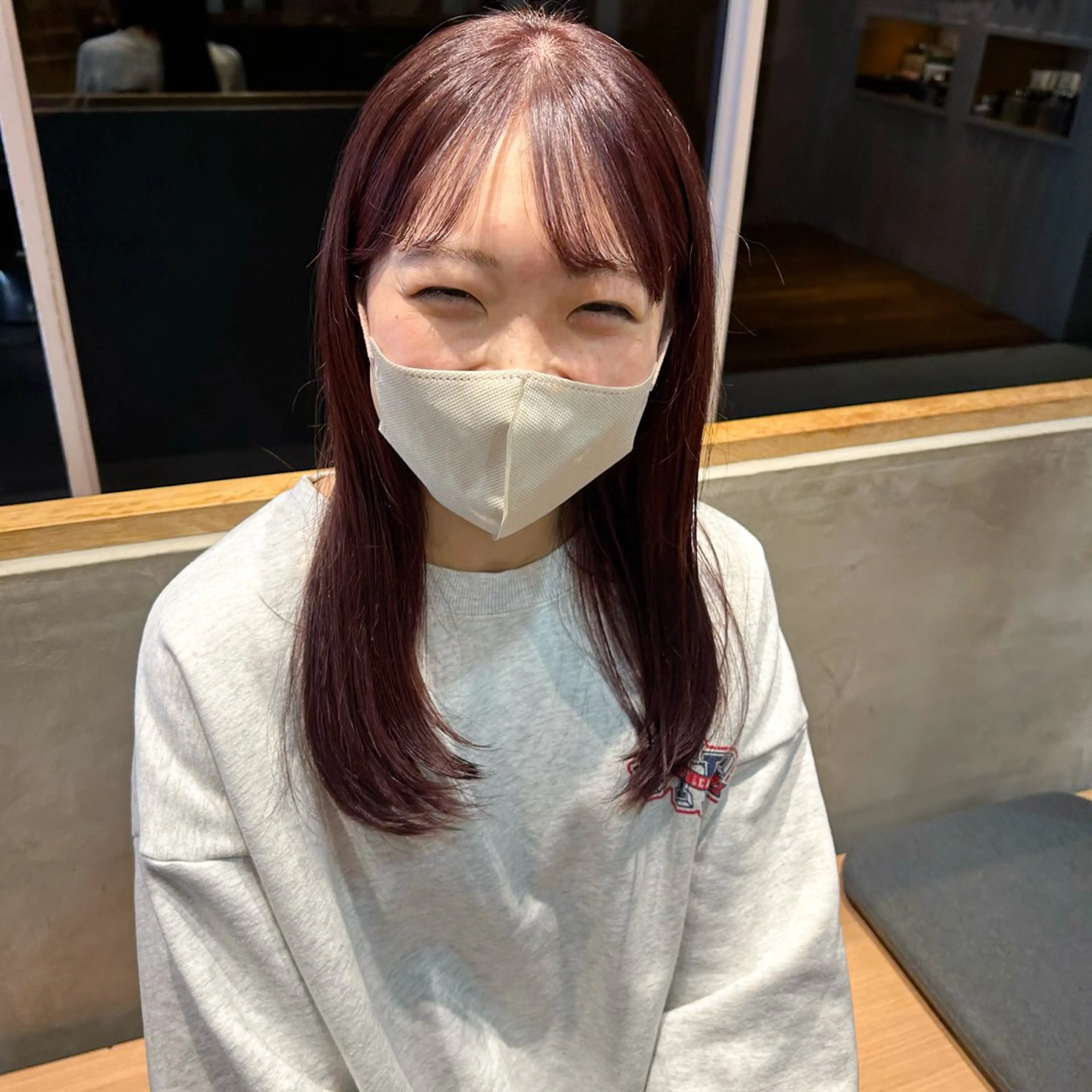 セミロング カラー このか/似合わせ/ 透明感/ダブルカラーのヘアスタイル