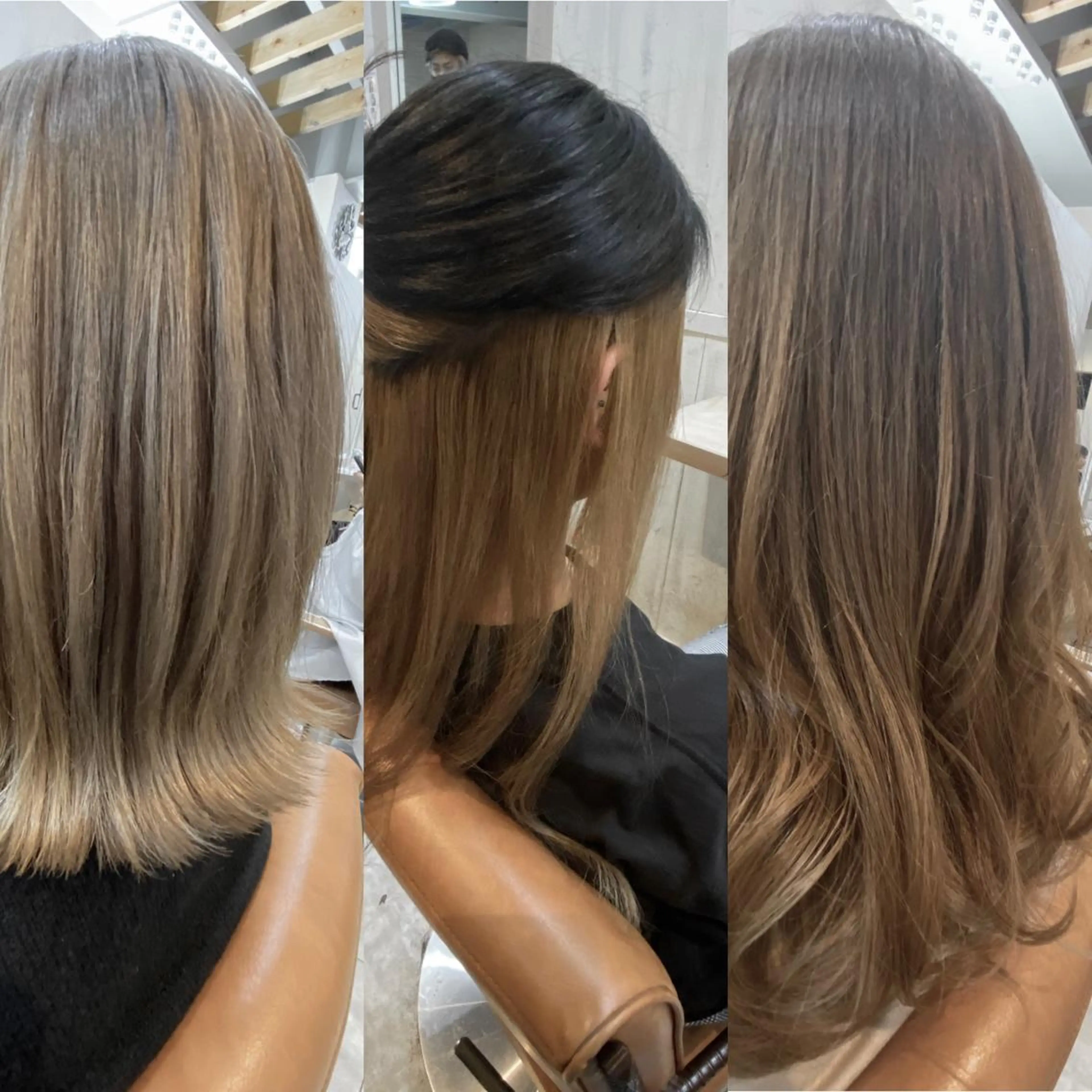 カラー 透明感カラー 米林 遼のヘアスタイル