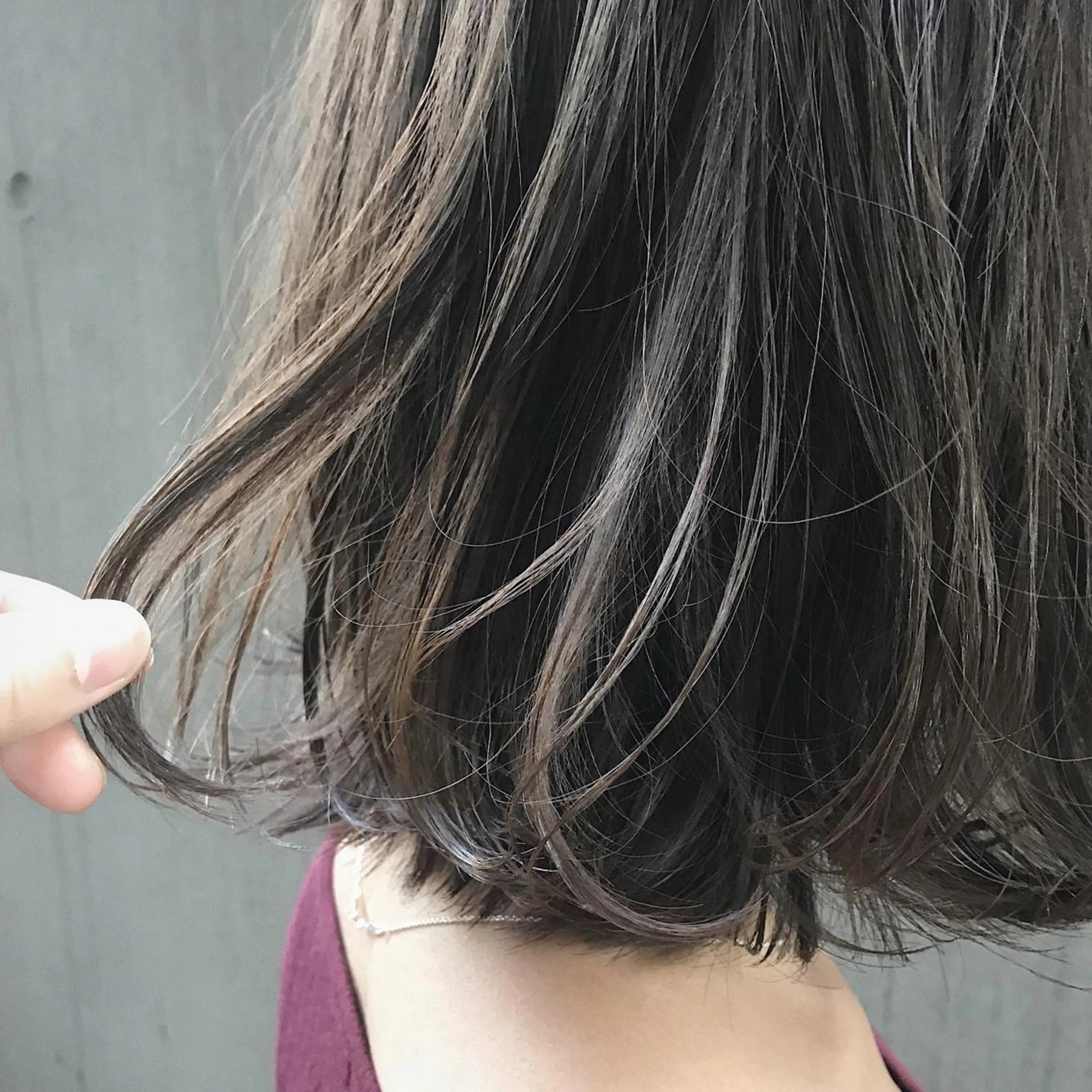 ミディアム カラー パーマ ヘアアレンジ 黒髪 透明感カラー グレージュ カット ヘアカラー トリートメント GOTODAY SHAiRE   SALON　青山所属・松田 亮葉のヘアスタイル