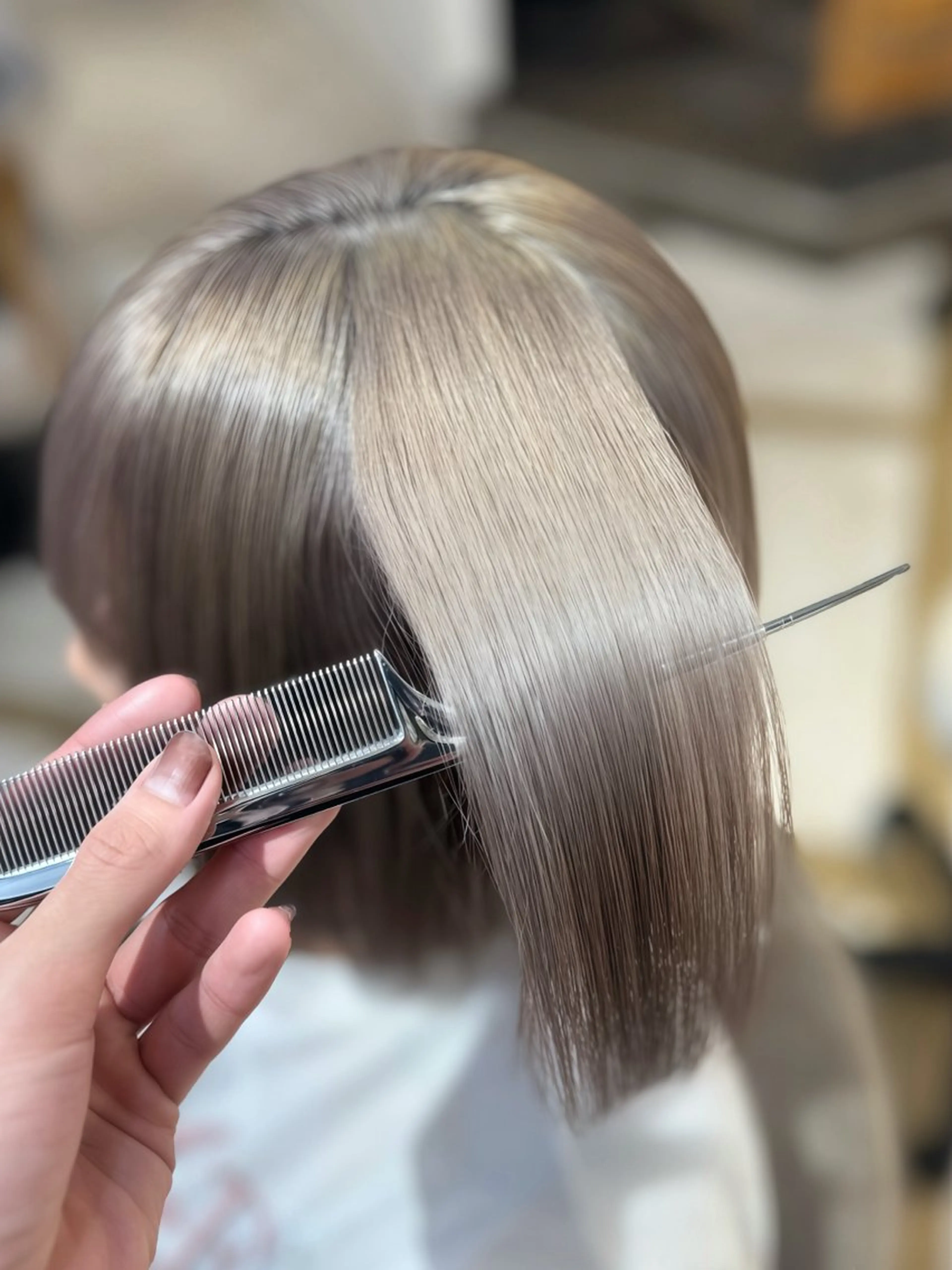 ショート カラー ヘアカラー トリートメント せいと/ウルフ/ ハイトーン/艶髪のヘアスタイル