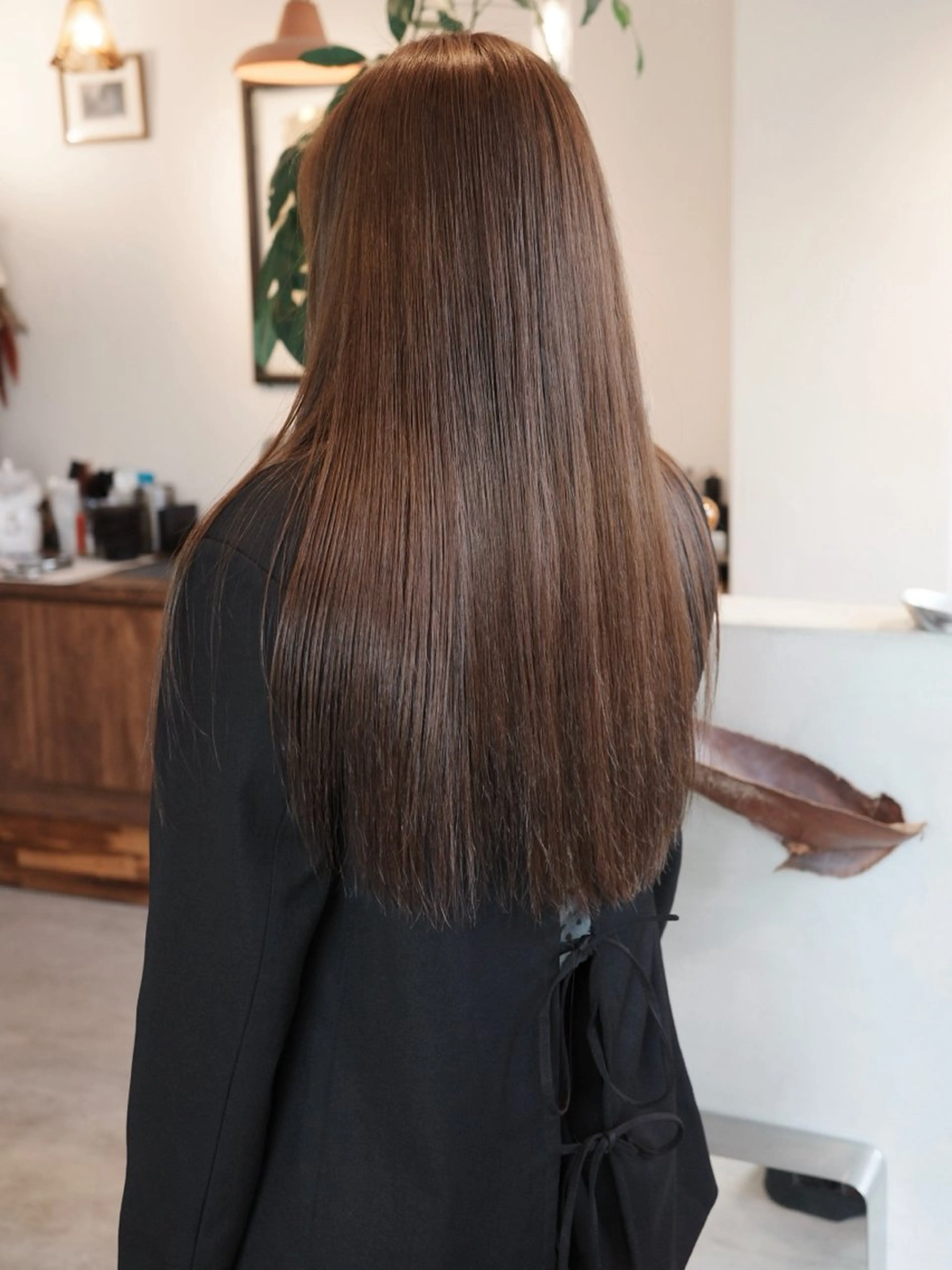 ロング ヘアカラー トリートメント (h)wim kikoのヘアスタイル