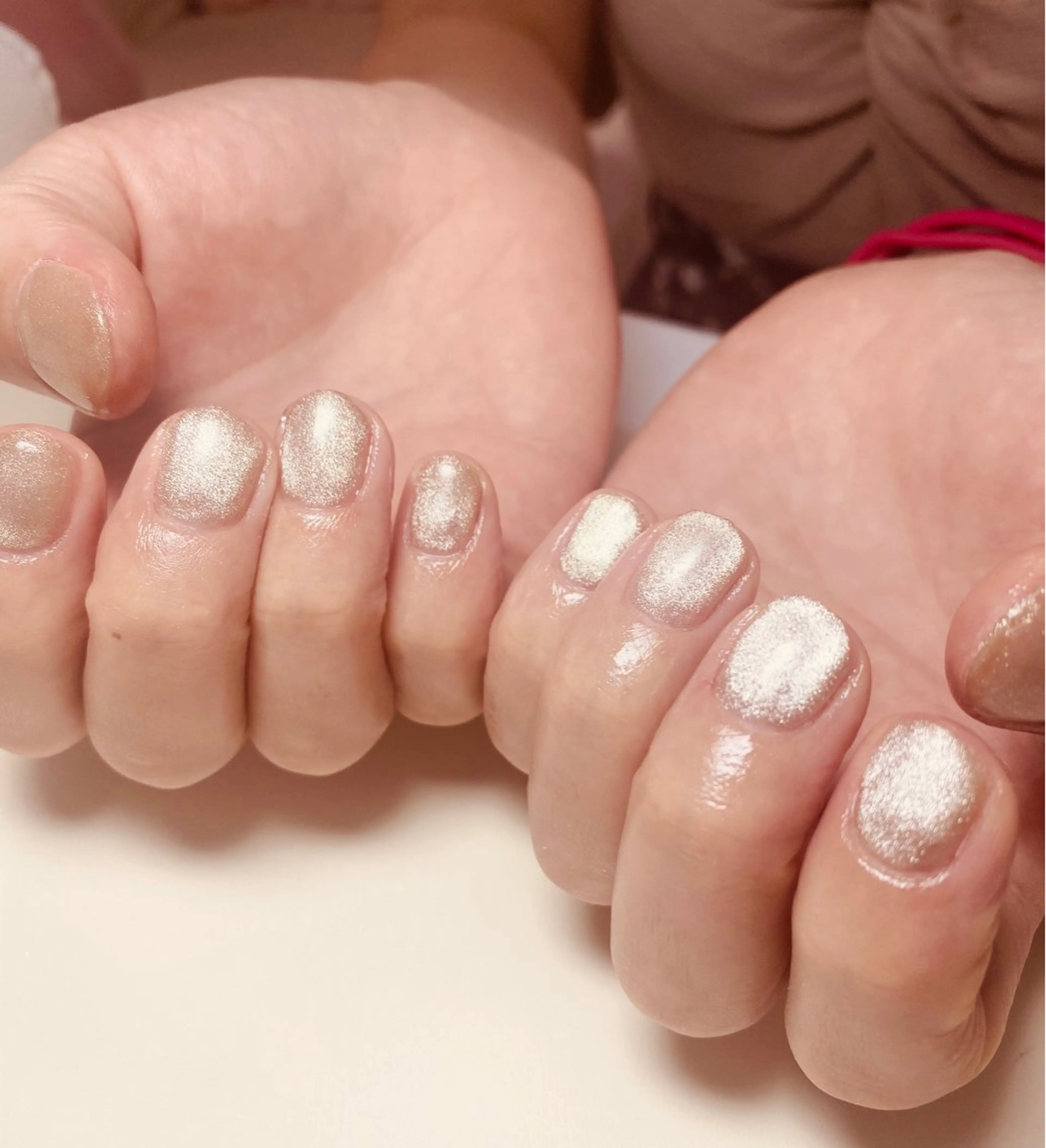 ネイル マグネットネイル ショートネイル ハンドネイル Nail Salon K 🧸美爪育成のネイルデザイン
