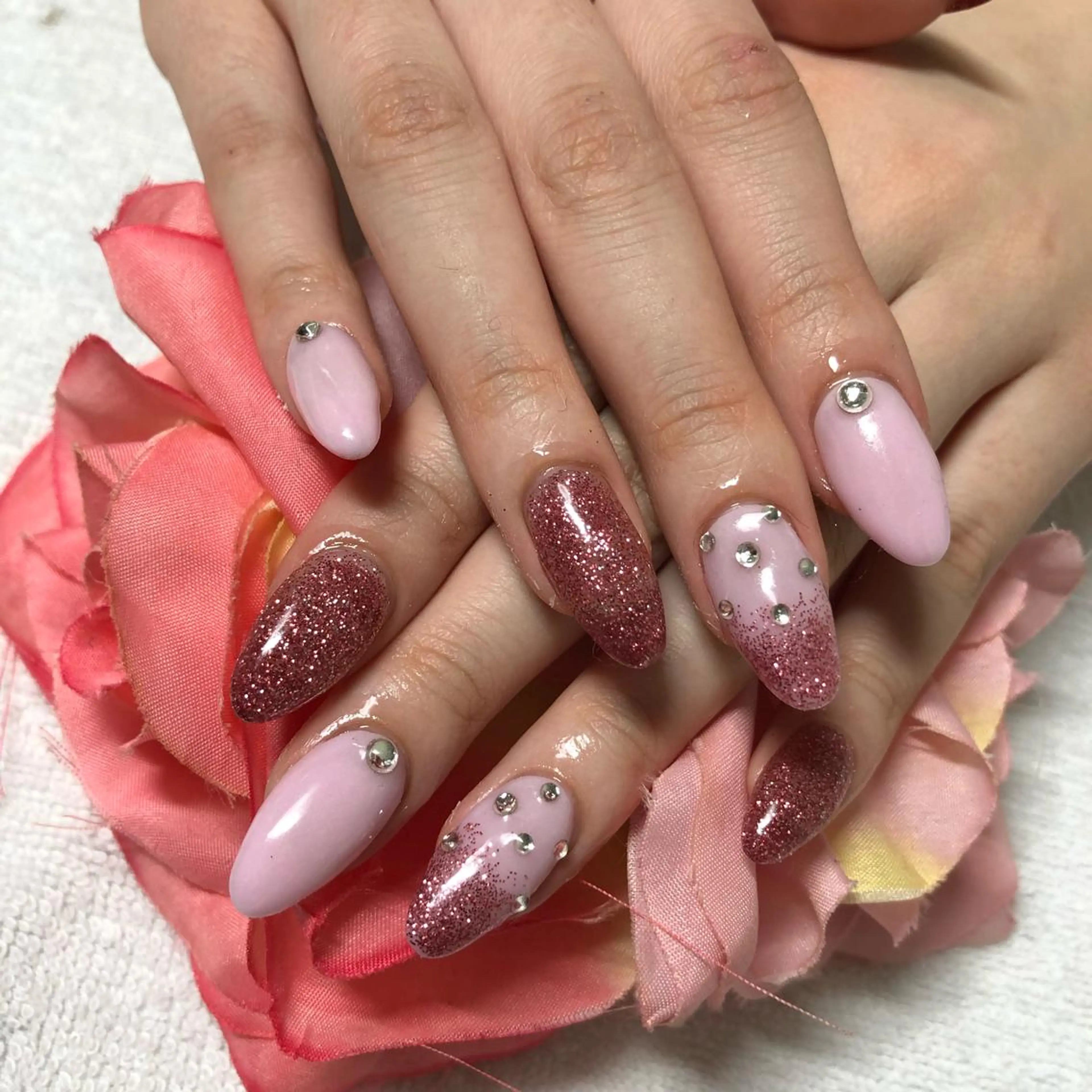 ミディアム ネイル 《LB》ラブリエ Nail&eyeのマツエク・マツパデザイン