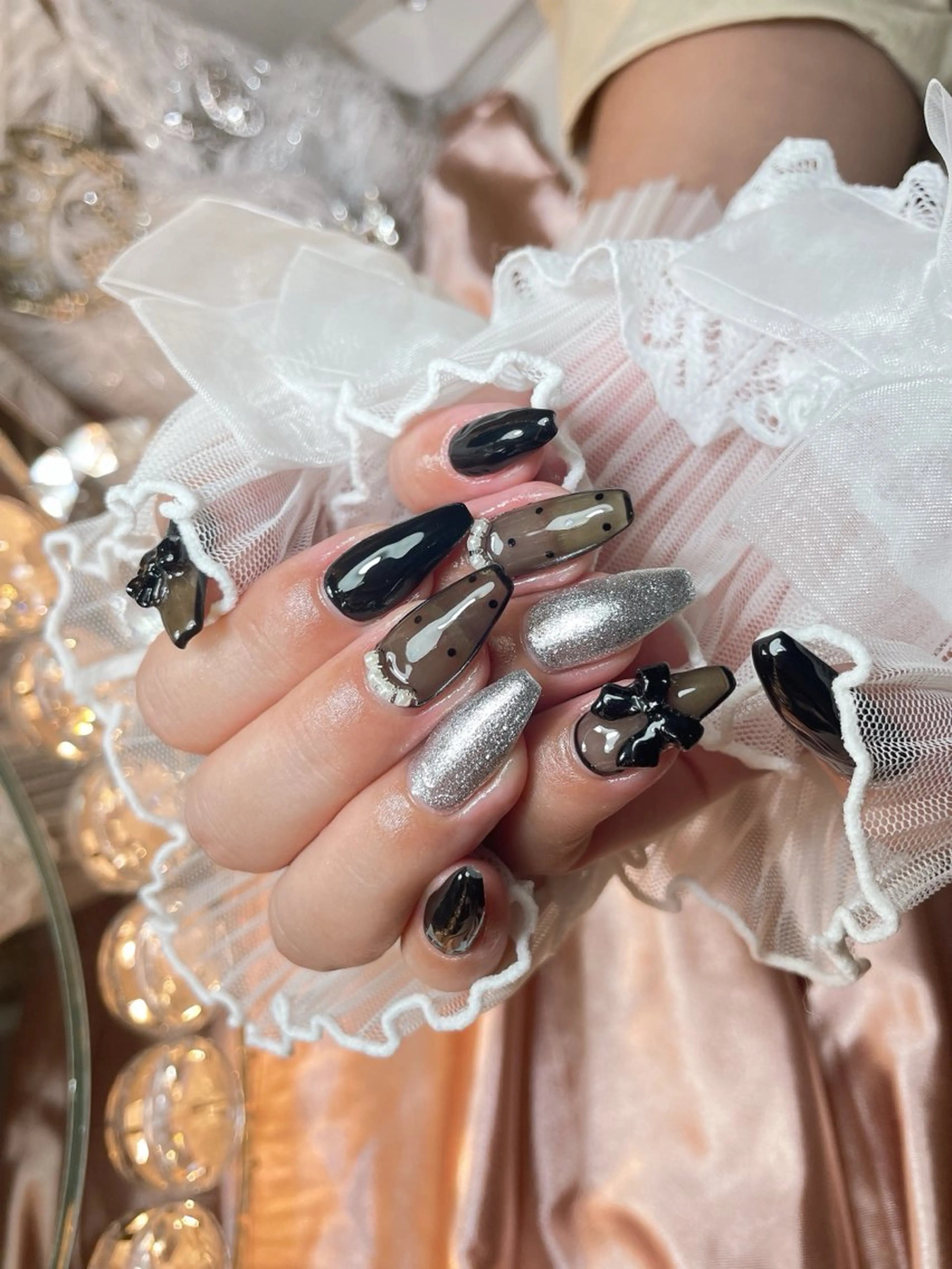 ネイル 23時まで❤︎韓国、 ワンホンネイルのネイルデザイン