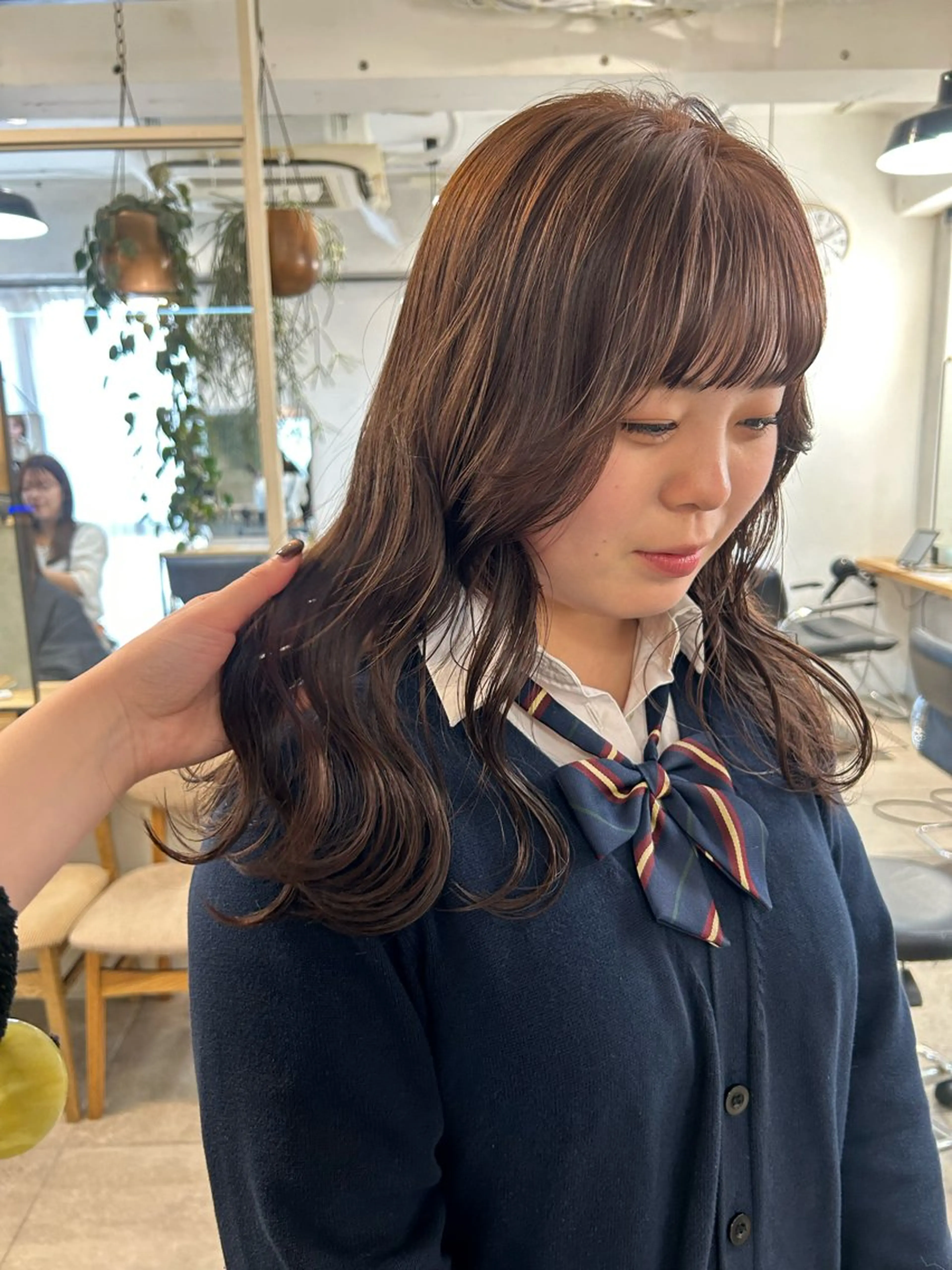 ミディアム カラー カット ヘアカラー じゅわっと暖色カラー 🍊Moemiのヘアスタイル