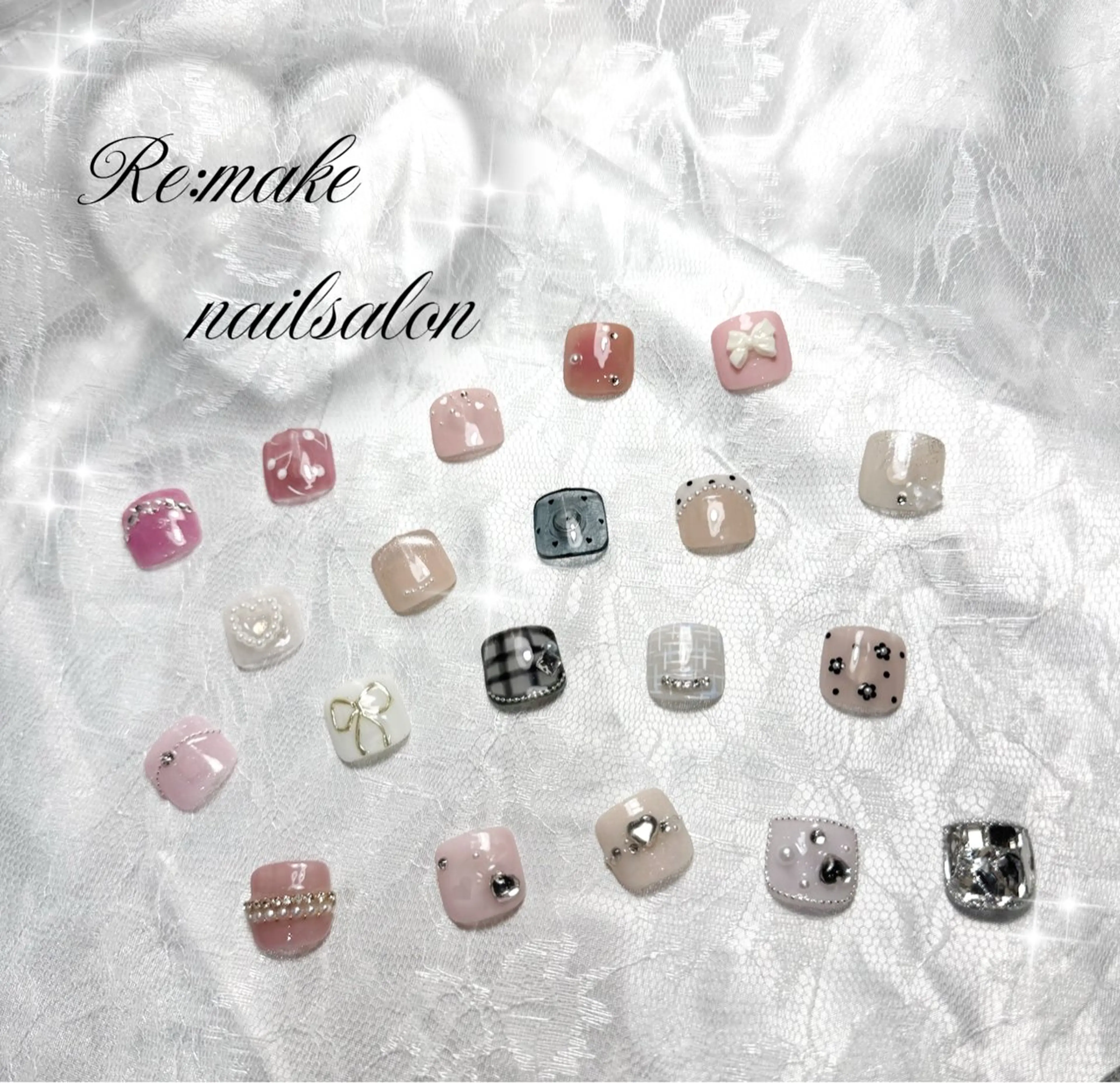 ネイル アートネイル フットネイル Suetake Shuriのネイルデザイン