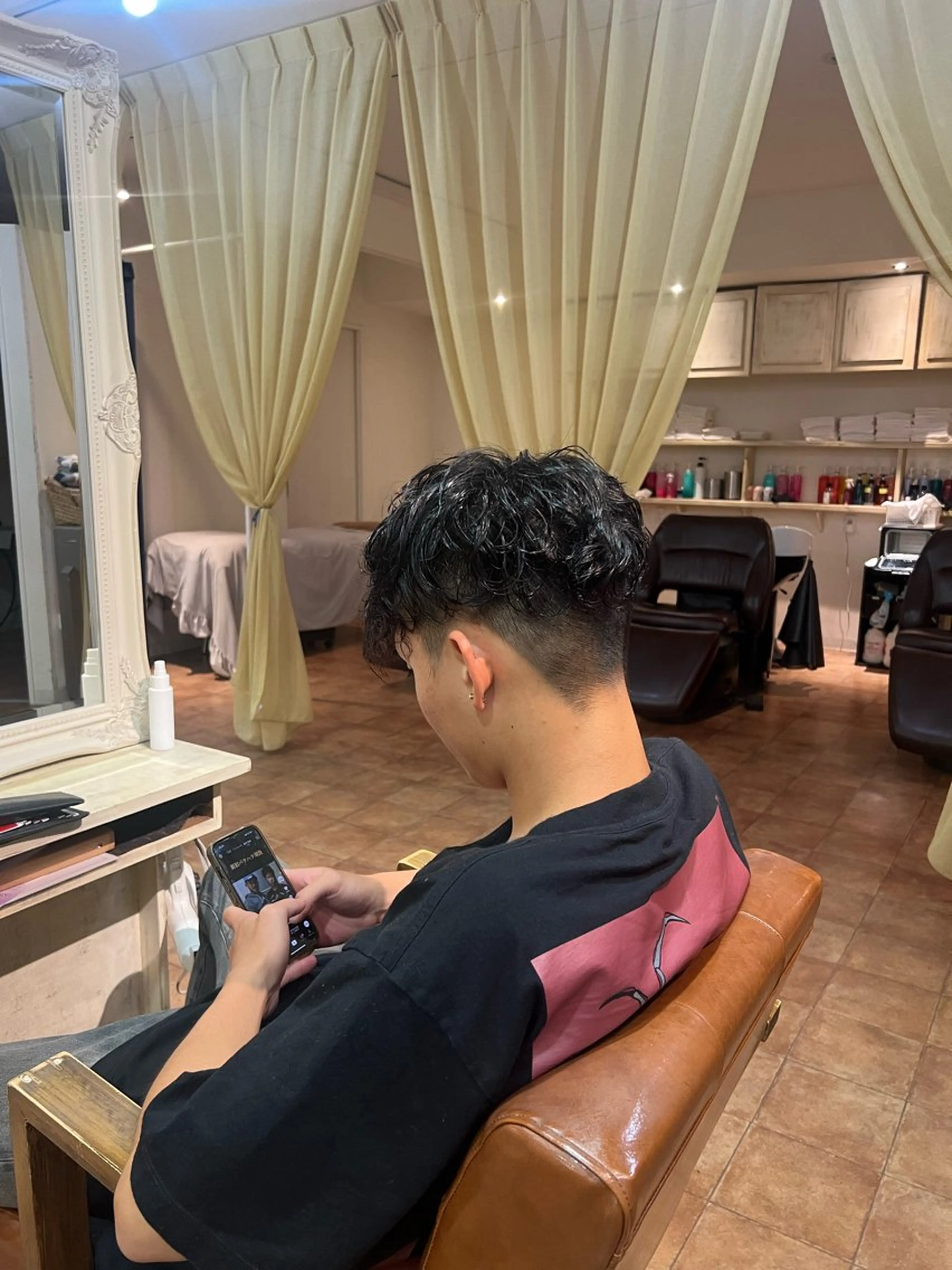 パーマ メンズ スペインカール カット パーマ E 難波店 Rei /メンズのヘアスタイル