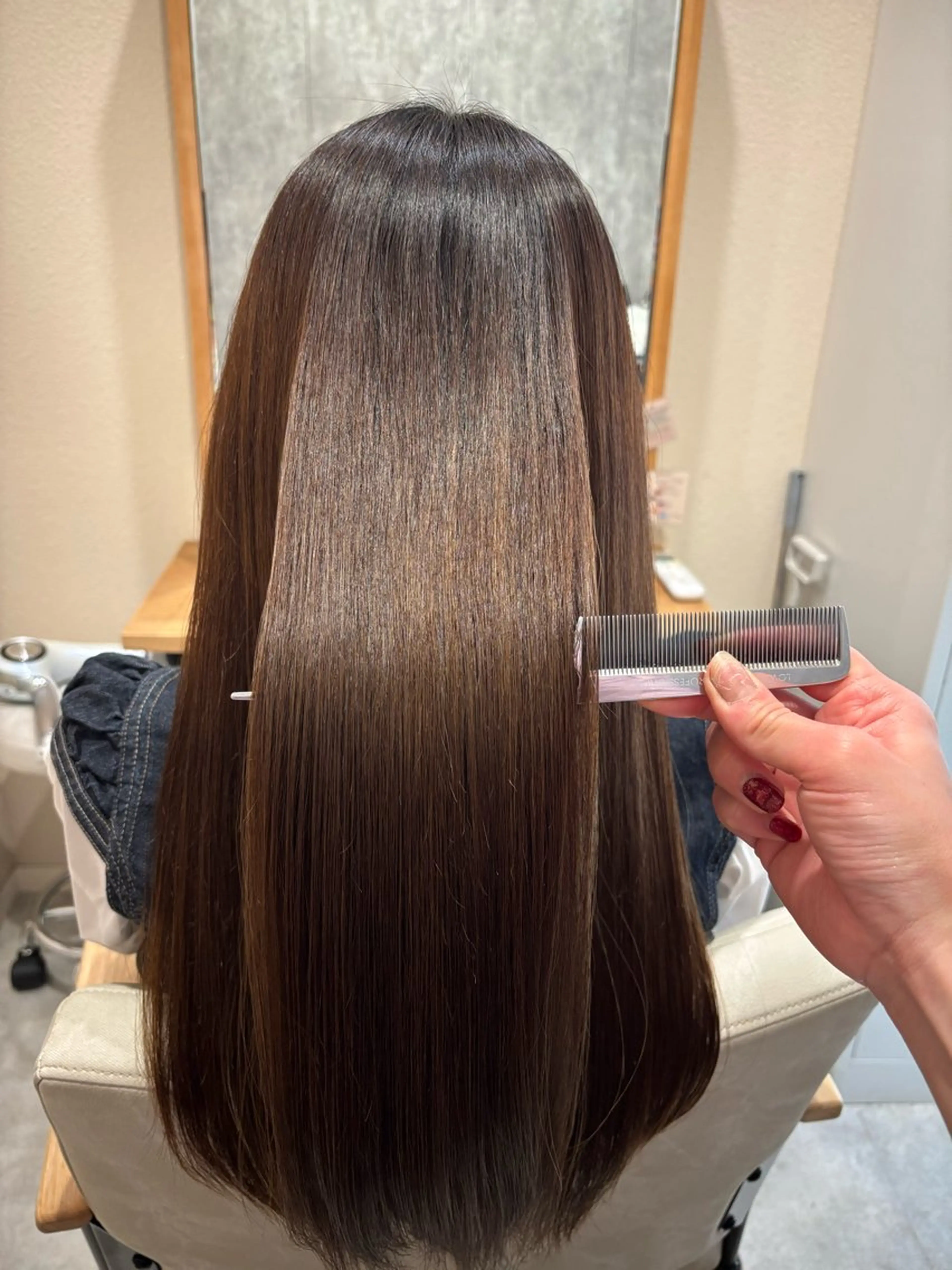 ロング KAEDE💖 縮毛矯正/艶カラーのヘアスタイル