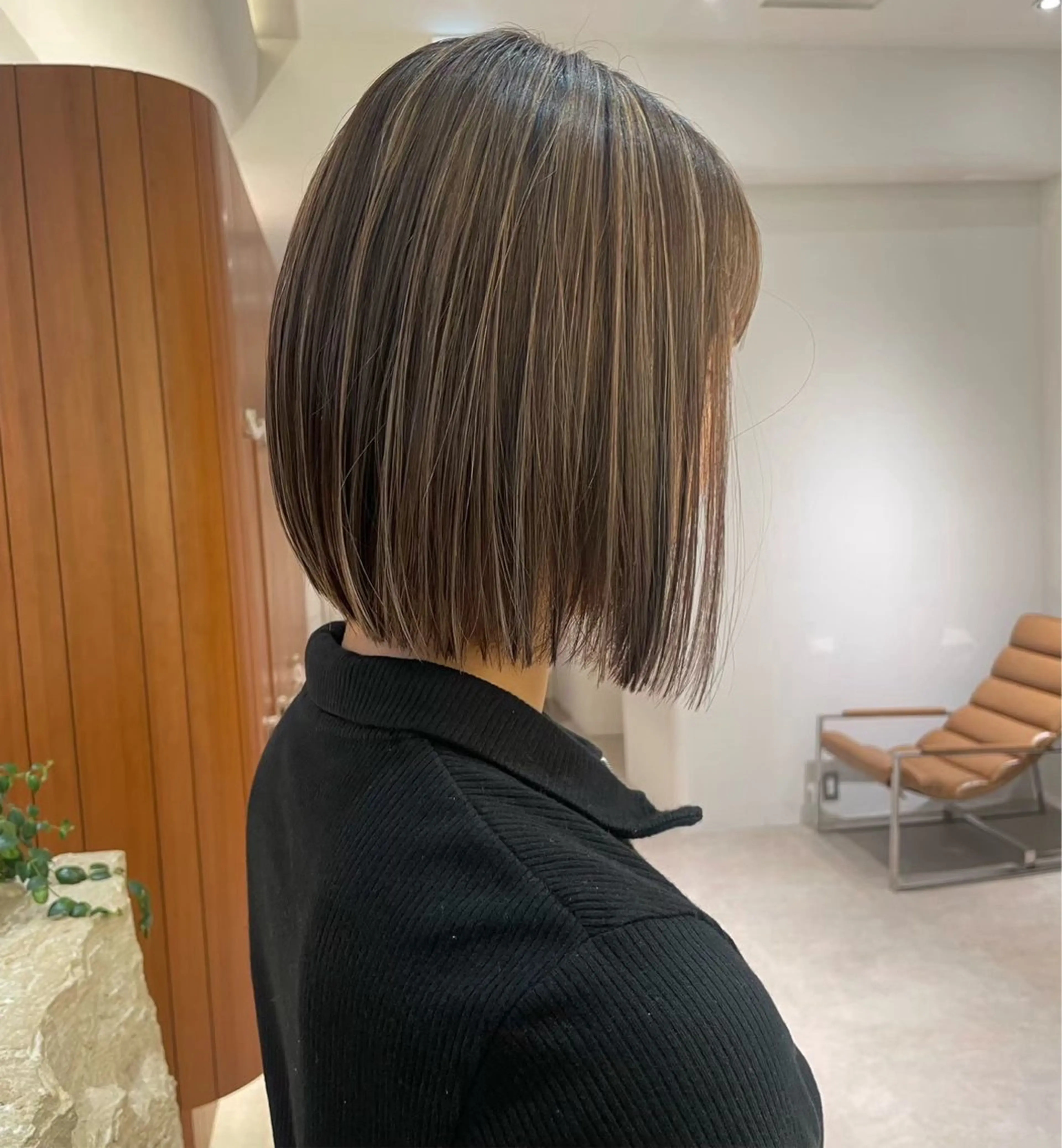 ミディアム カラー 渋谷/レイヤーボブ・ 透明感カラーしょうごのヘアスタイル