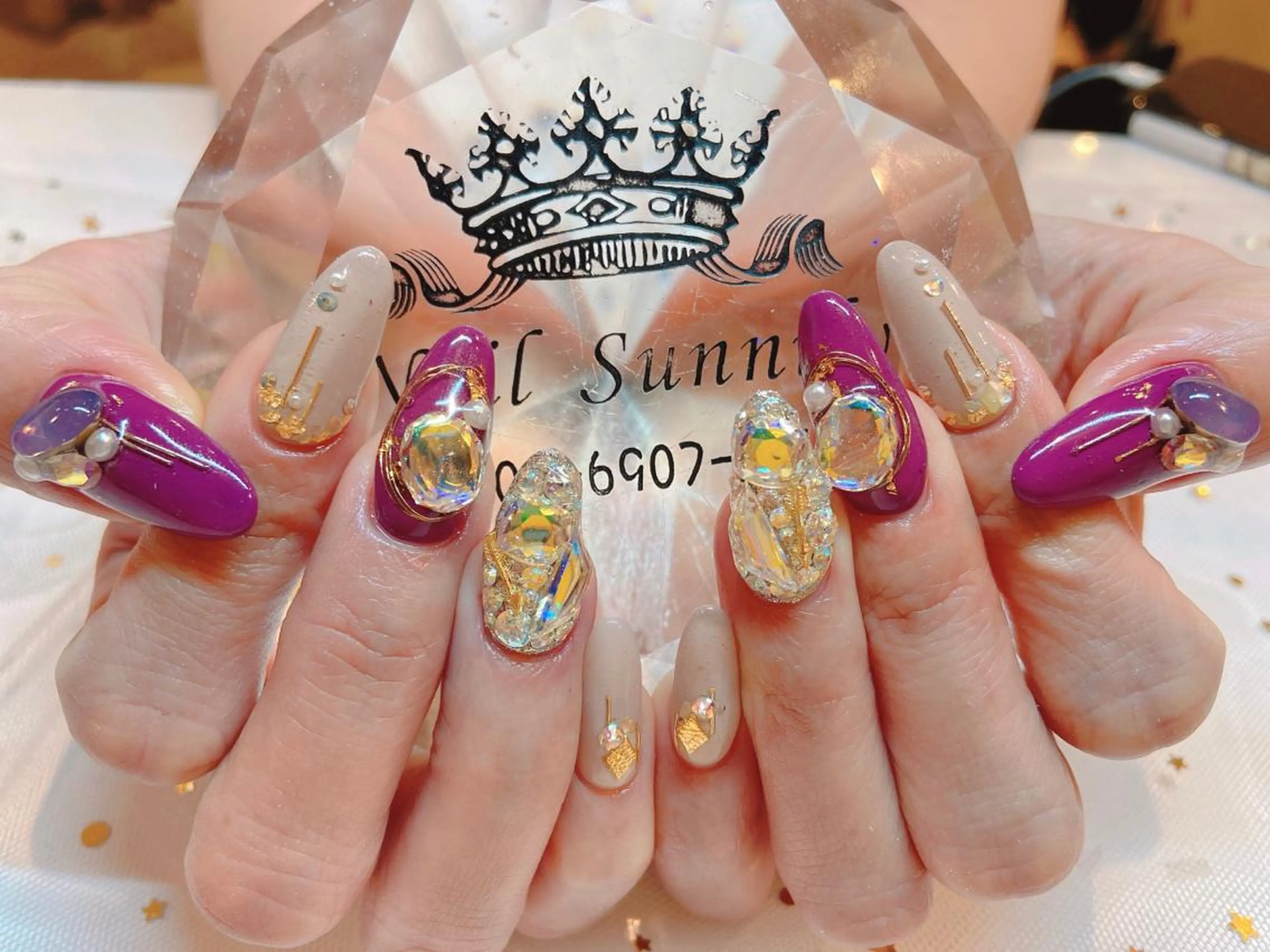 ネイル 長さだし専門店 M2　rikaのネイルデザイン