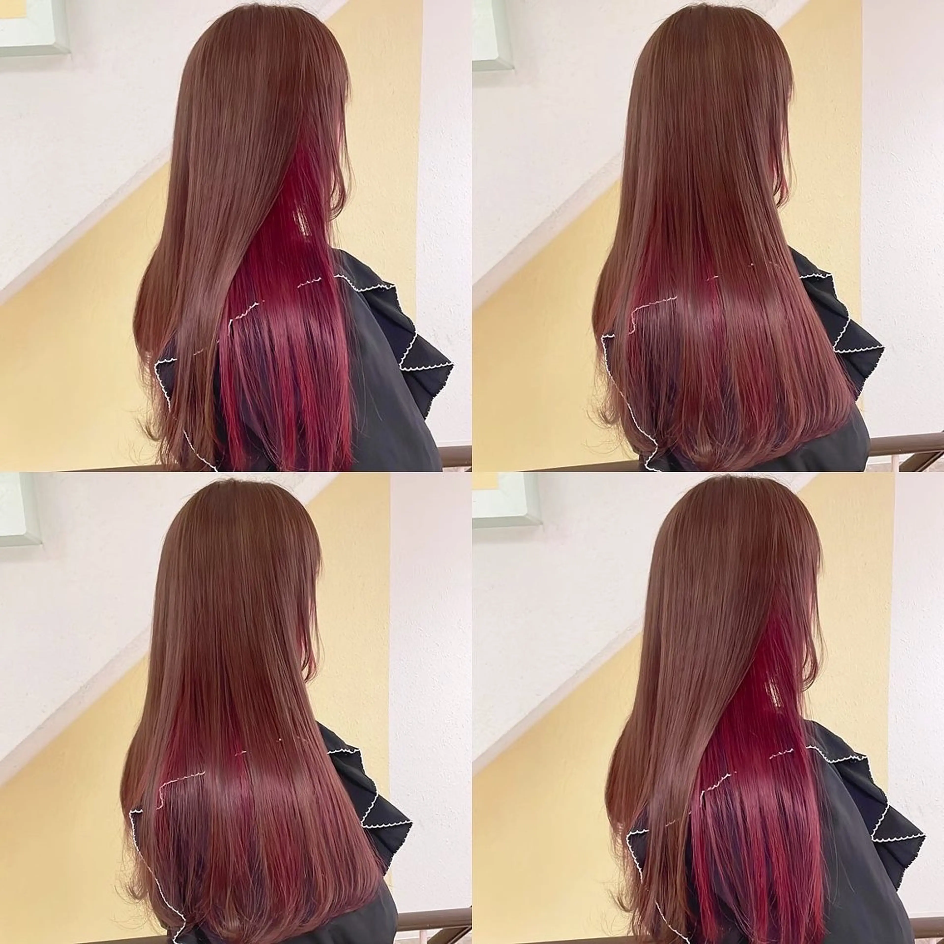 カラー ヘアカラー トリートメント 渋谷:インナーカラー ／🍒エリカ🍒のヘアスタイル