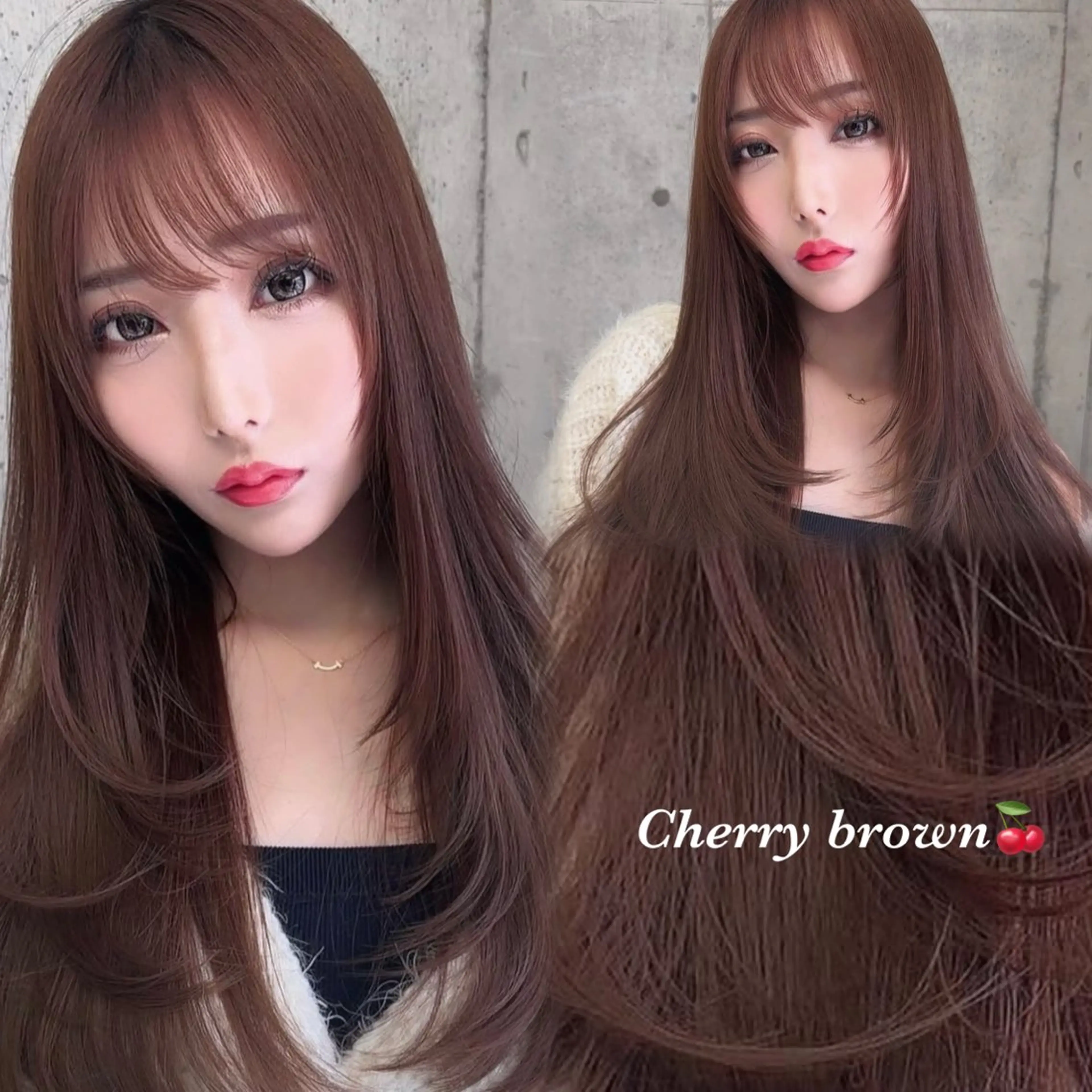 ロング カラー ブリーチ ブラウンカラー ダブルカラー ブリーチなしカラー 鈴木 太玖馬のヘアスタイル