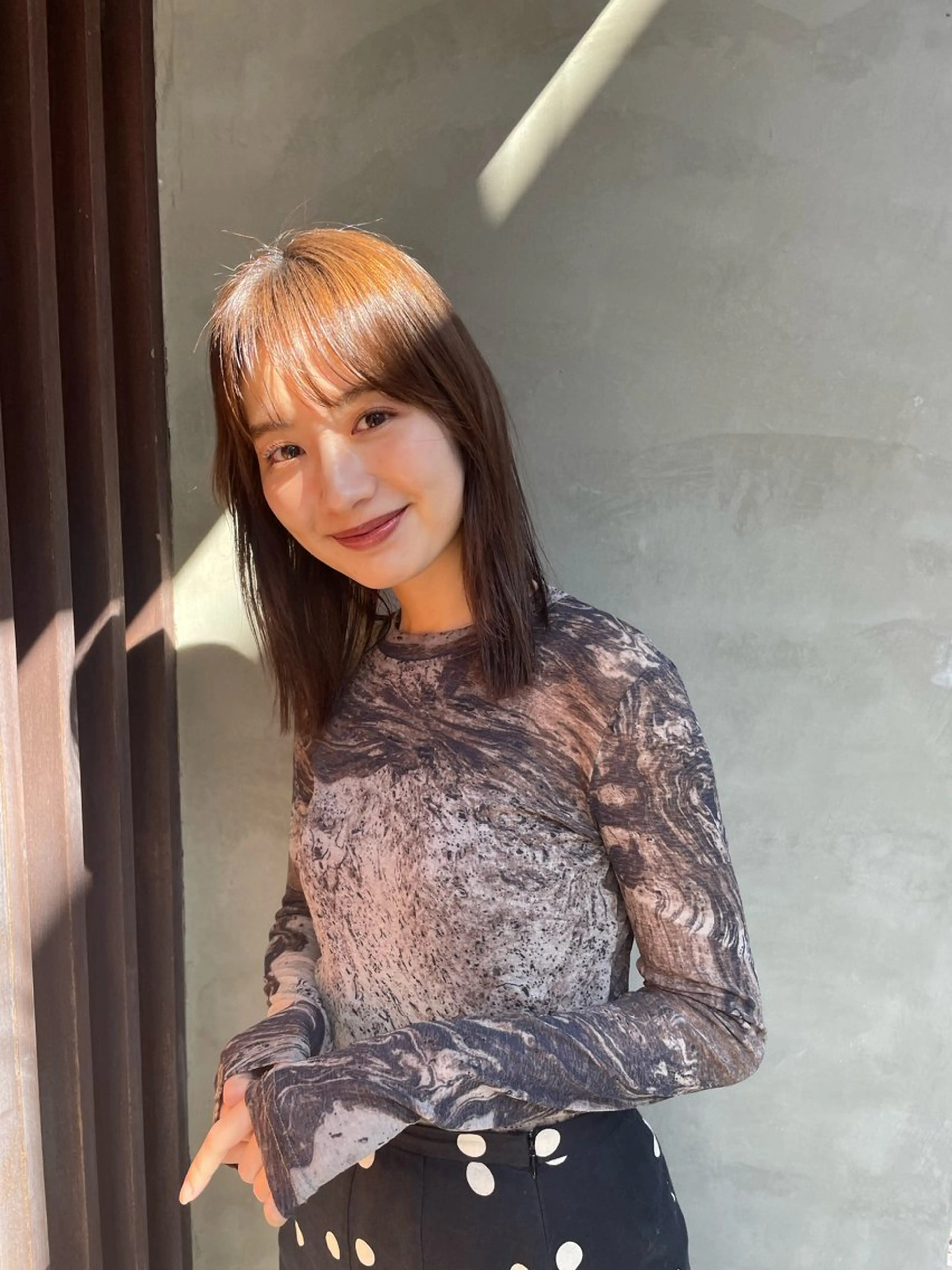 ミディアム カラー 黒髪 ブルーカラー ブルーブラック 透明感カラー ネイビーカラー 原宿/ケパーマ 🧺ユウマのヘアスタイル