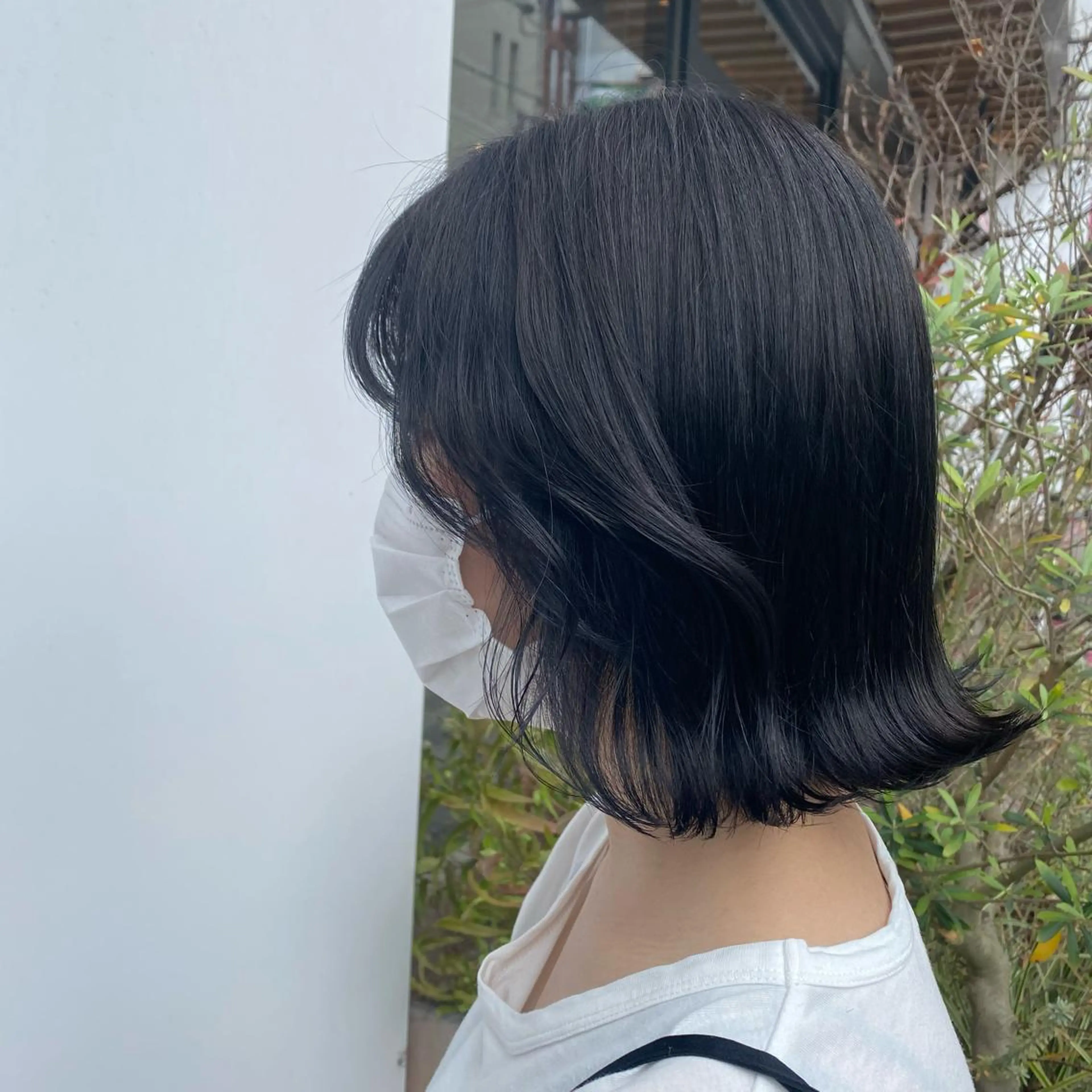 ミディアム カラー ヘアアレンジ 韓国風ヘア 外ハネヘア ヘアカラー ｱｵﾇﾏﾐﾕ☁️ /ボブ/ハイトーン/のヘアスタイル