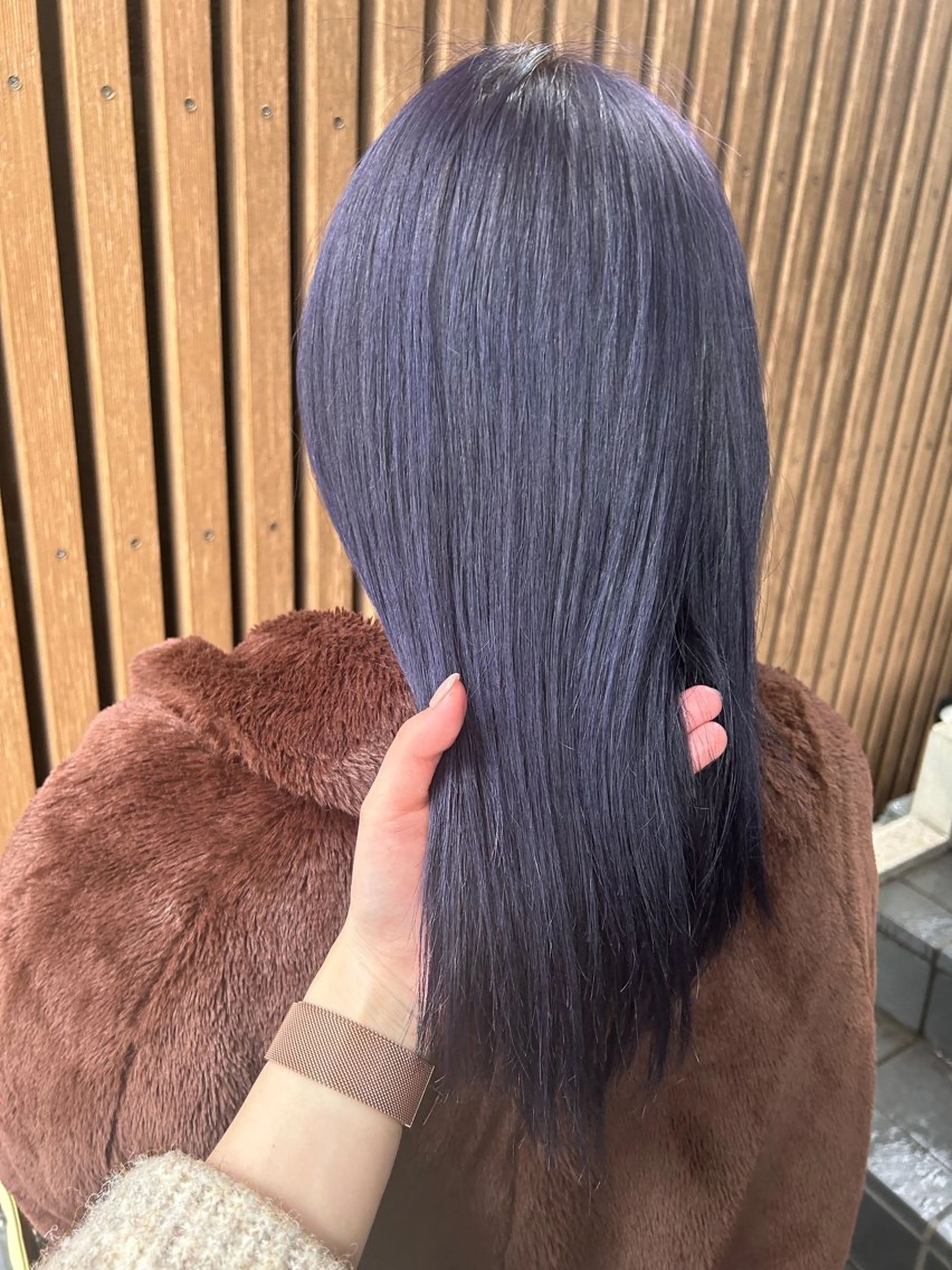 ロング カラー ブルーカラー ＧＡＲＤＥＮ/ダブル カラー/otohaのヘアスタイル