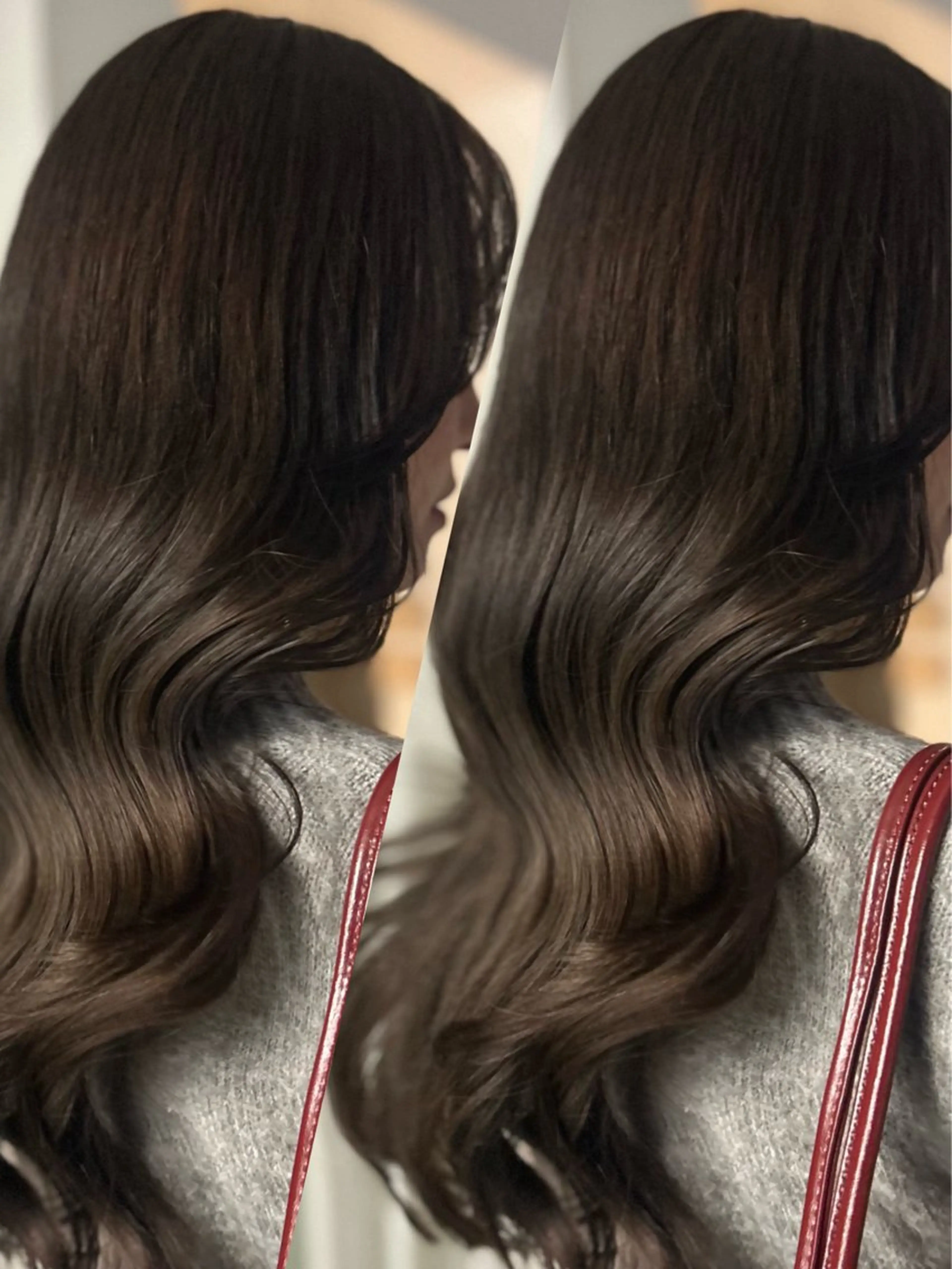 ロング カラー ブリーチ ケアブリーチ 透明感カラー ブリーチなしカラー 韓国風ヘア カット ヘアカラー トリートメント ICY表参道所属・ERIKA YAMAMOTOのヘアスタイル