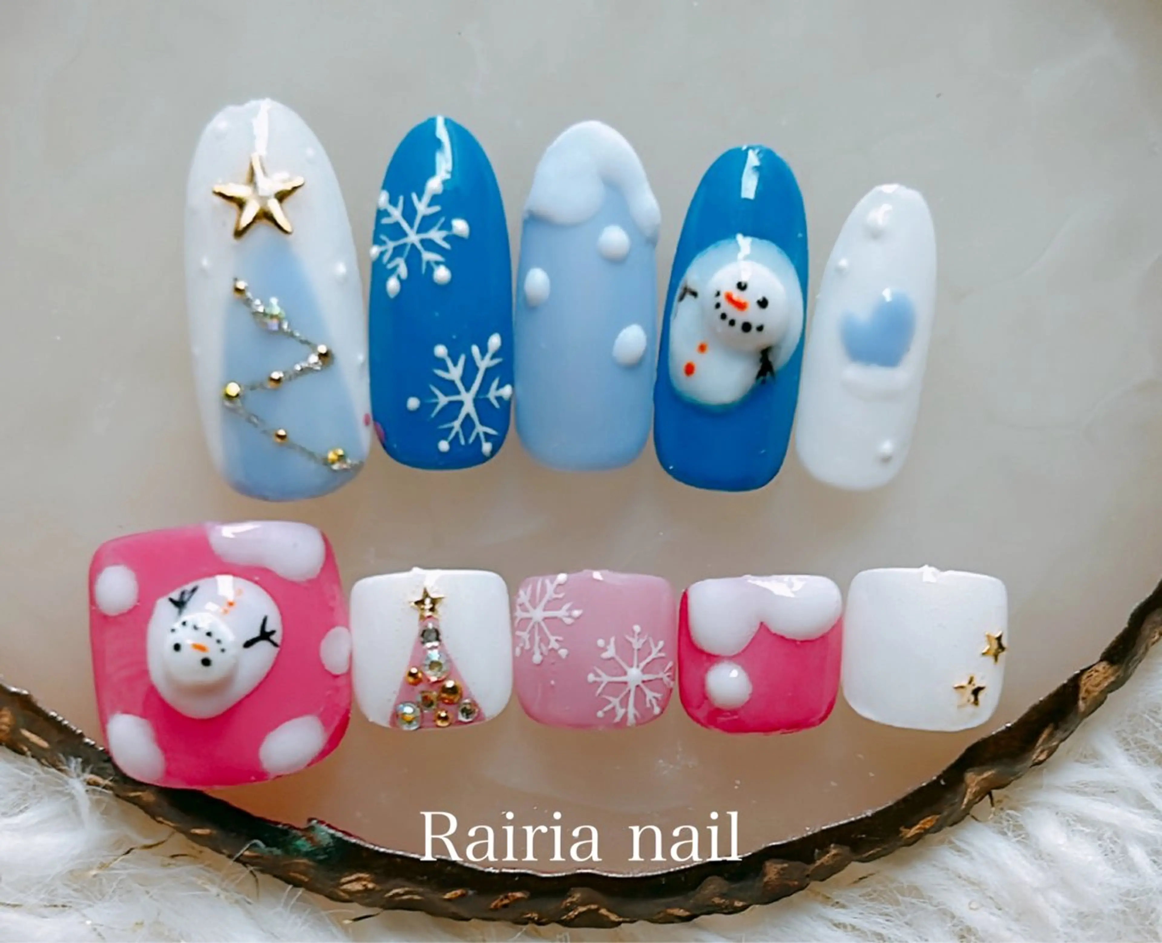 ネイル アートネイル ジェルネイル 持ち込み ニュアンスネイル パラジェル Rairia nail本八幡店のネイルデザイン