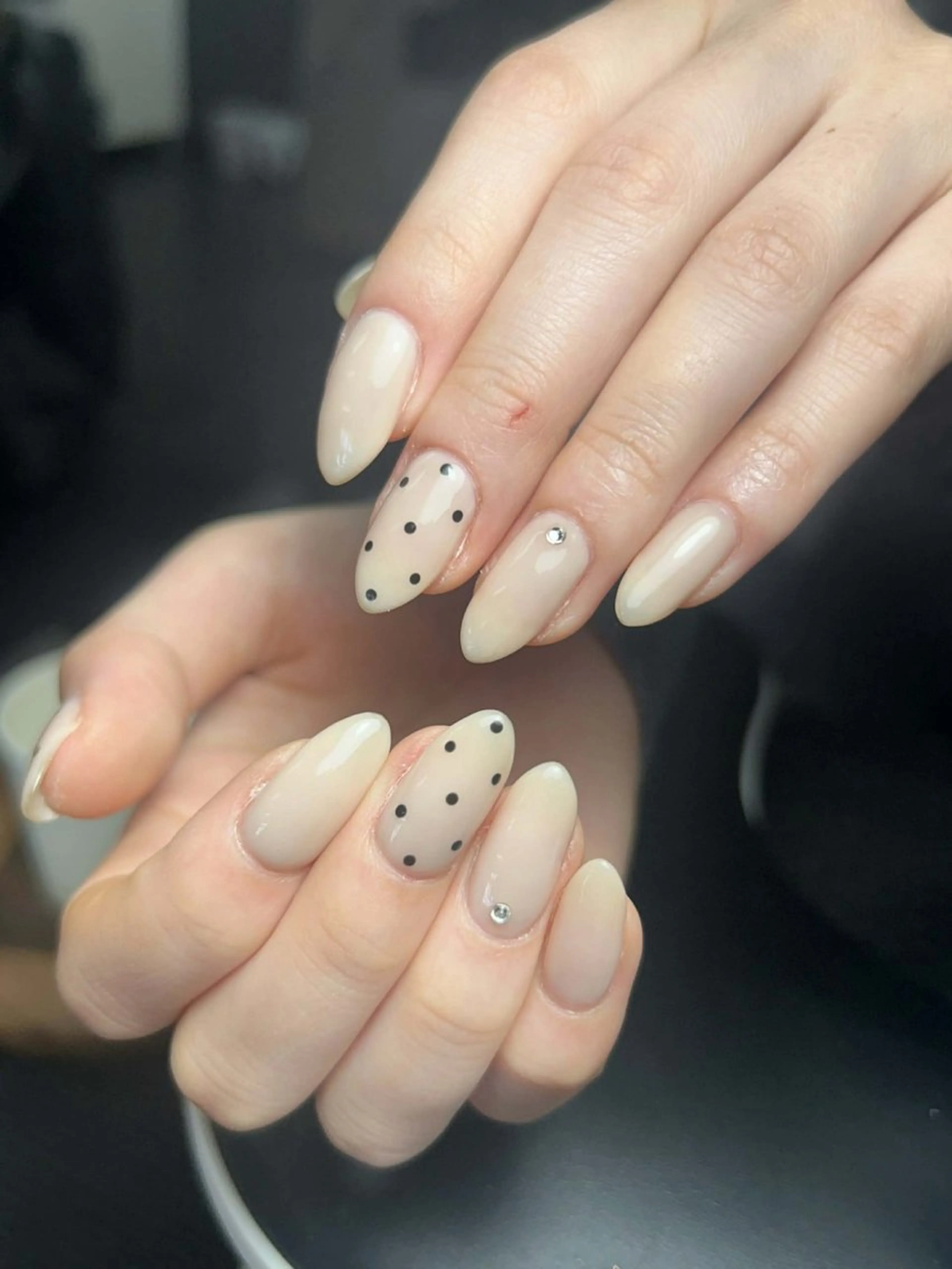 ネイル 韓国ネイル 持ち込み ニュアンスネイル ネイルチップ ハンドネイル Tini ANA.CHUOのネイルデザイン