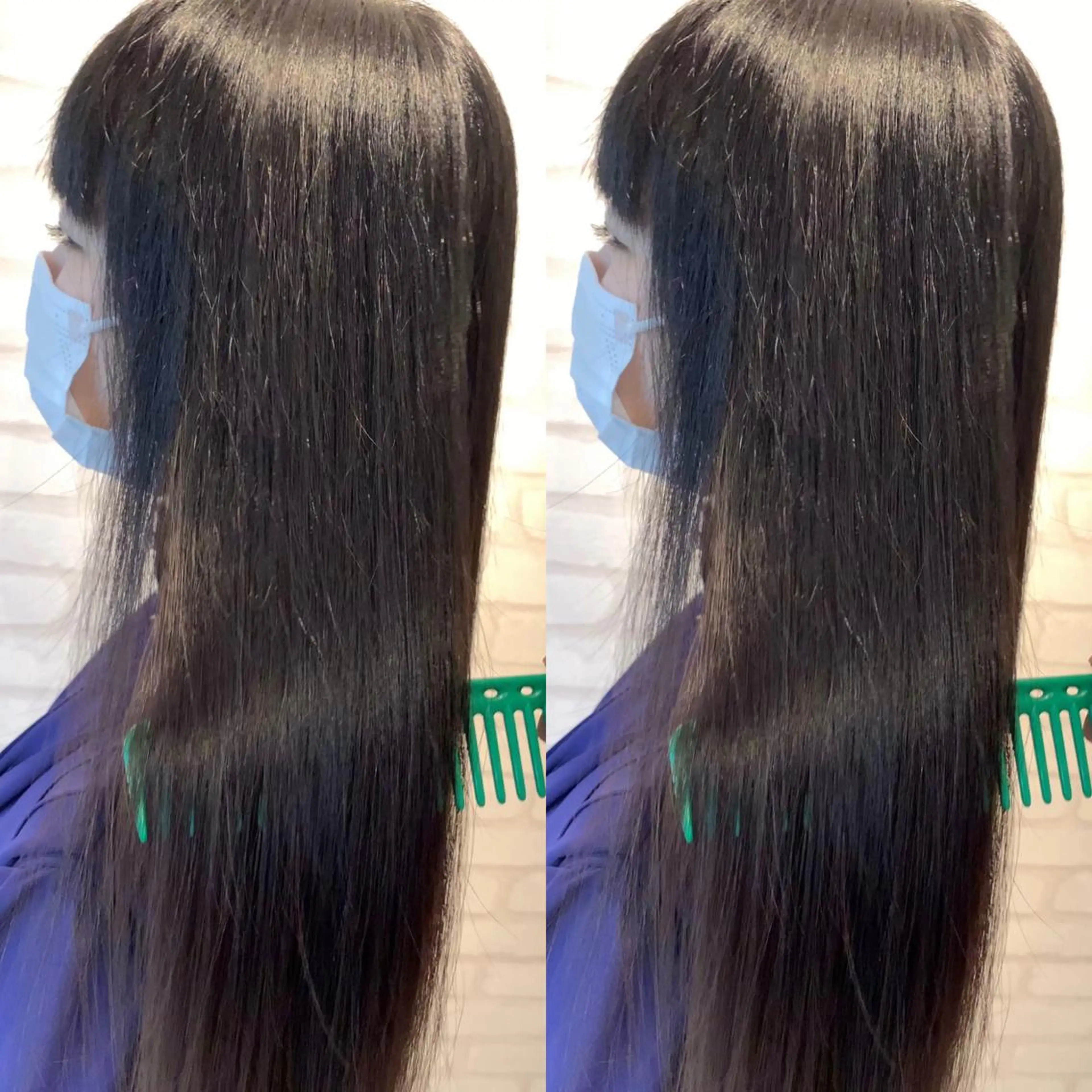 ロング 髪質改善 上品艶感カラーのヘアスタイル