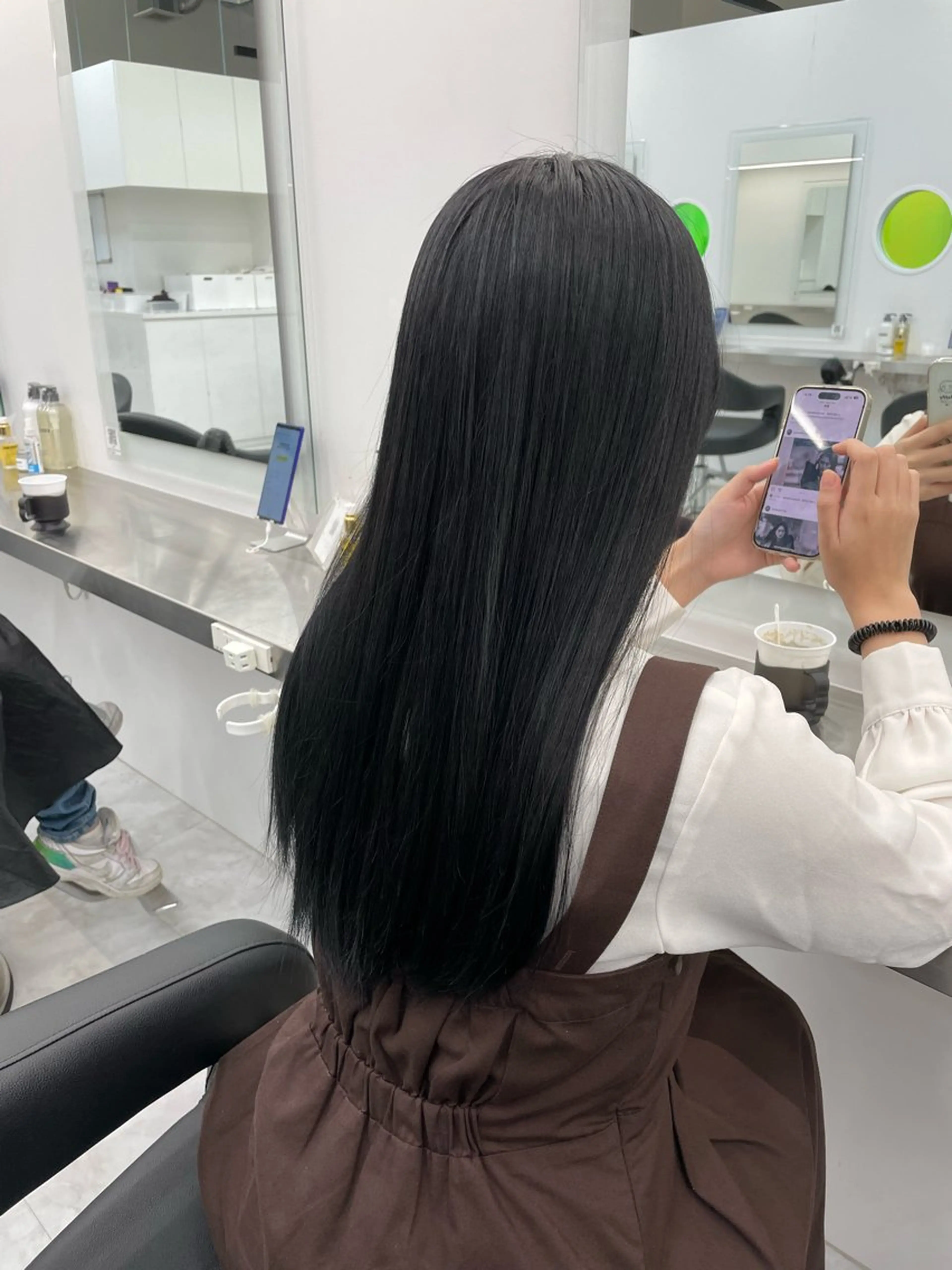 ロング カラー カット ヘアカラー トリートメント 中韓レイヤー/ ブラウン🤎はやとのヘアスタイル