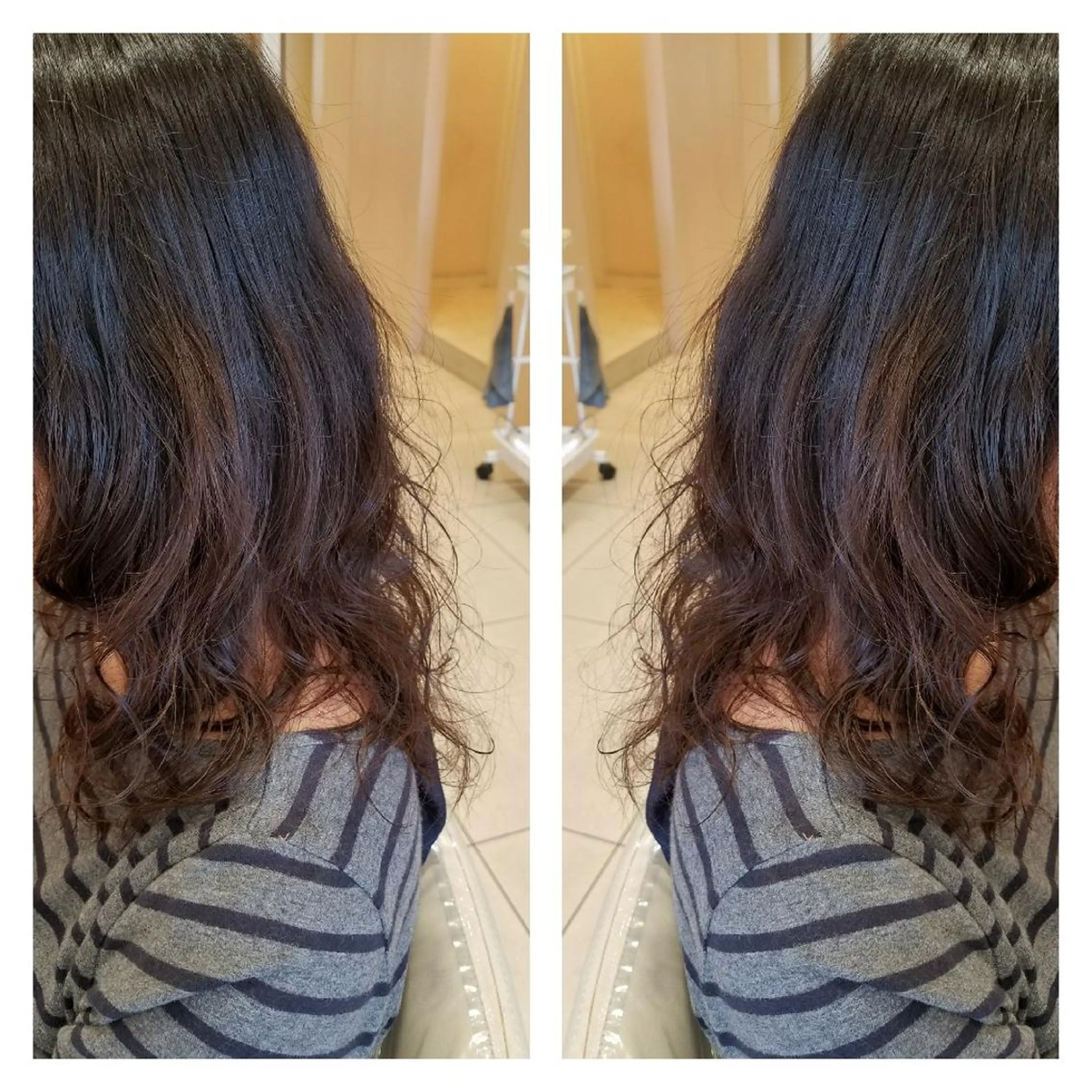 ミディアム パーマ ミディアムパーマ 中村 真依のヘアスタイル