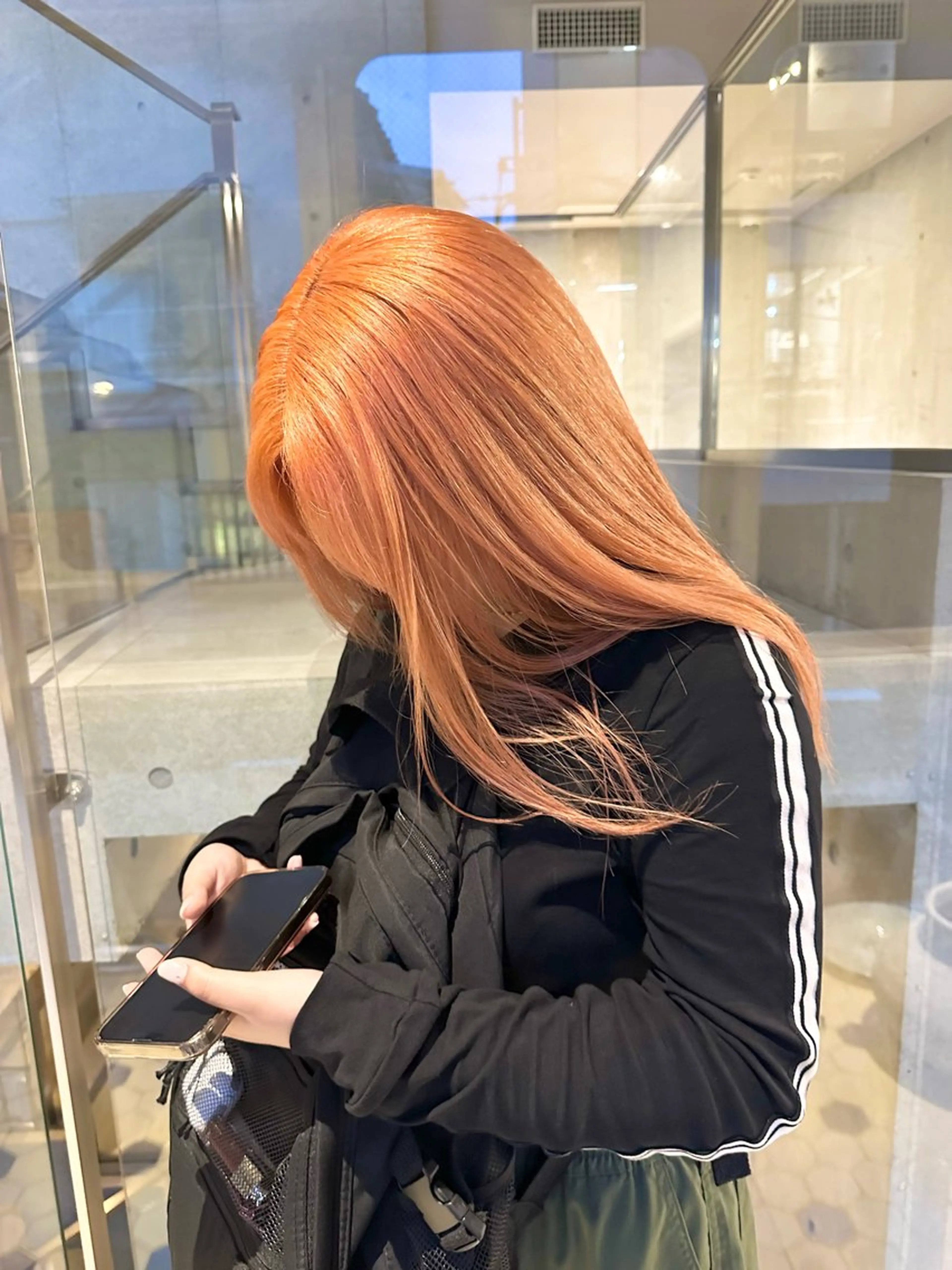 ロング カラー ヘアカラー トリートメント kai .のヘアスタイル