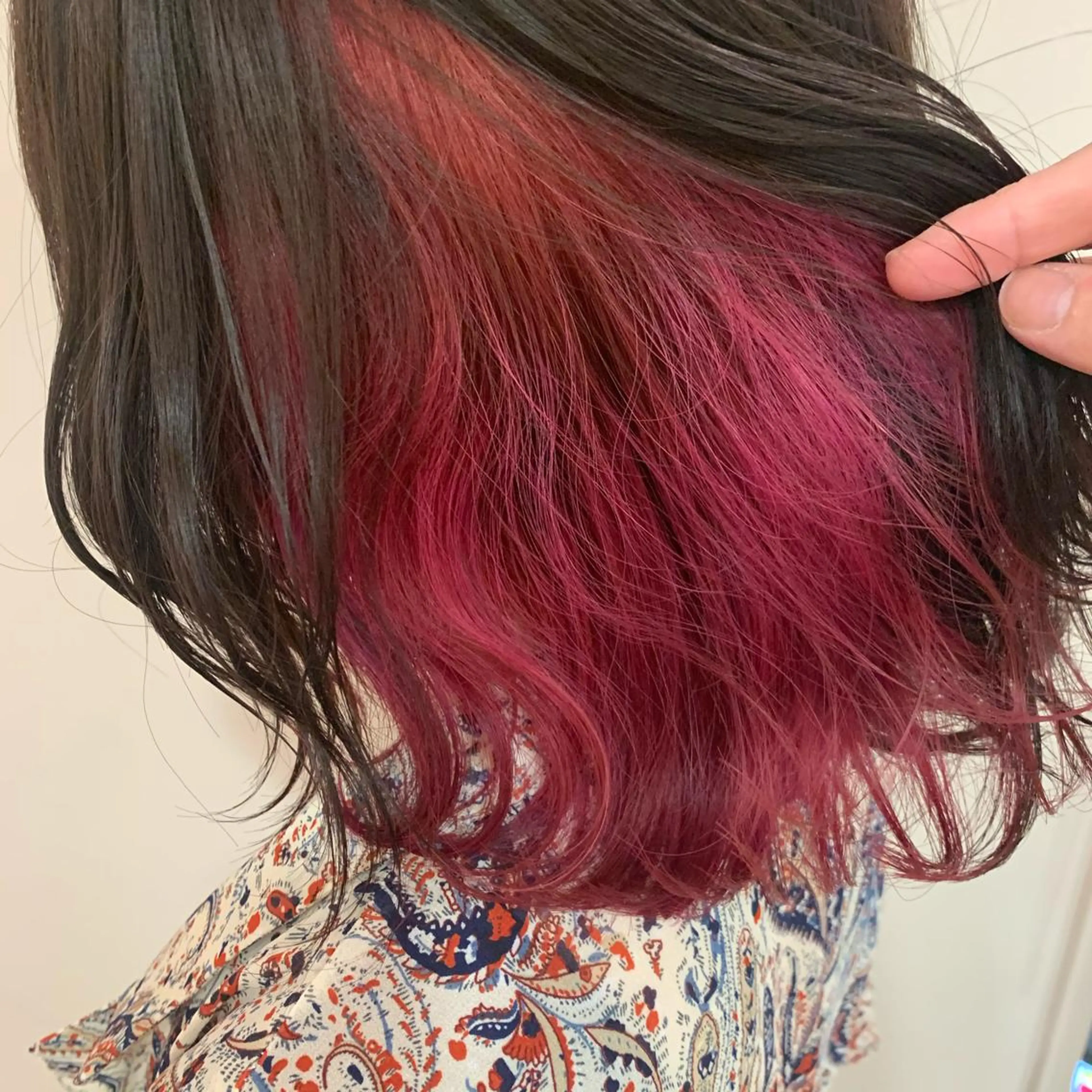 セミロング カラー 暖色専門美容師🎀 お客様満足度◎のヘアスタイル