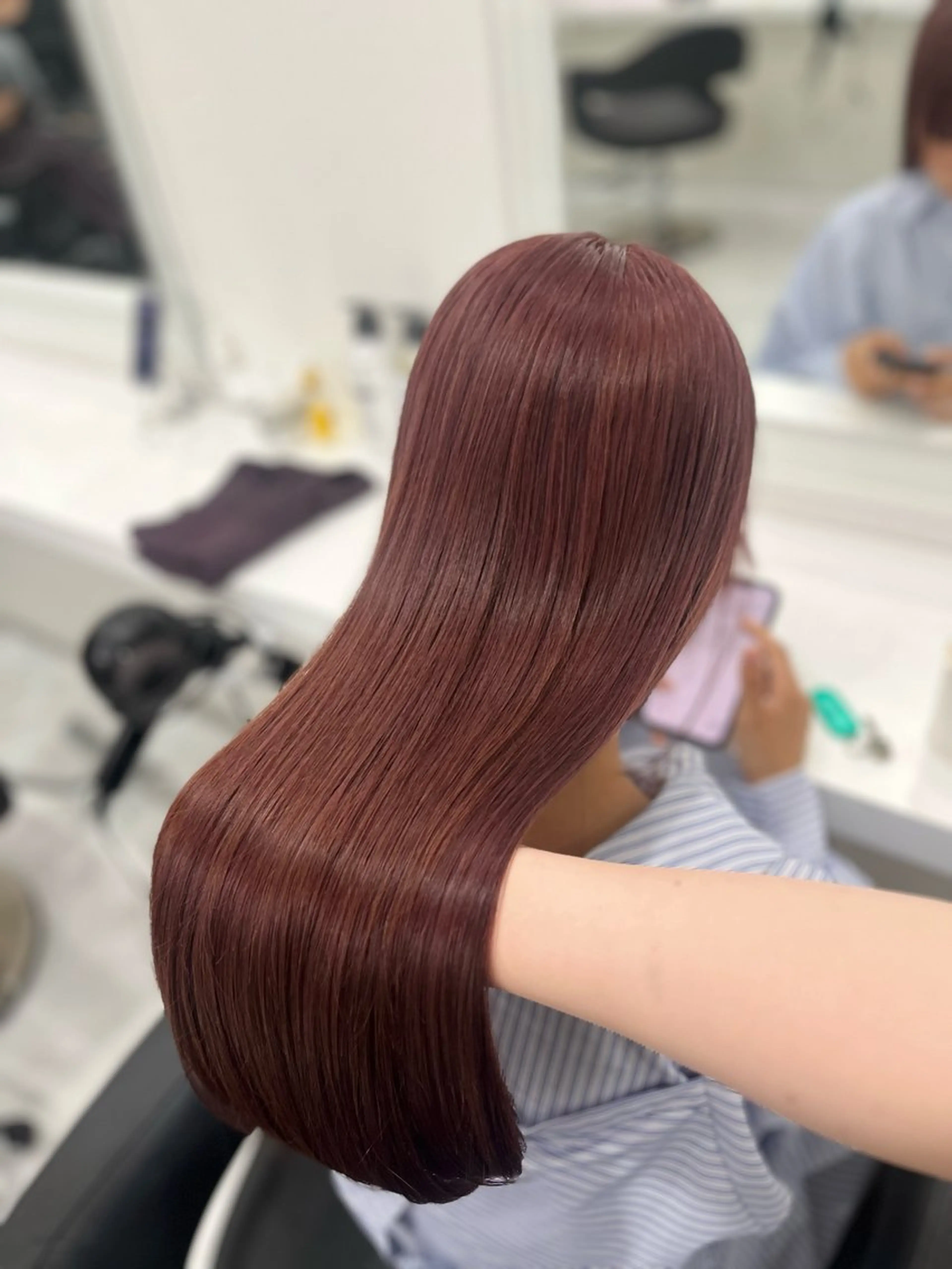 ロング ヘアカラー お洒落暖色 🍒AOI🍒のヘアスタイル