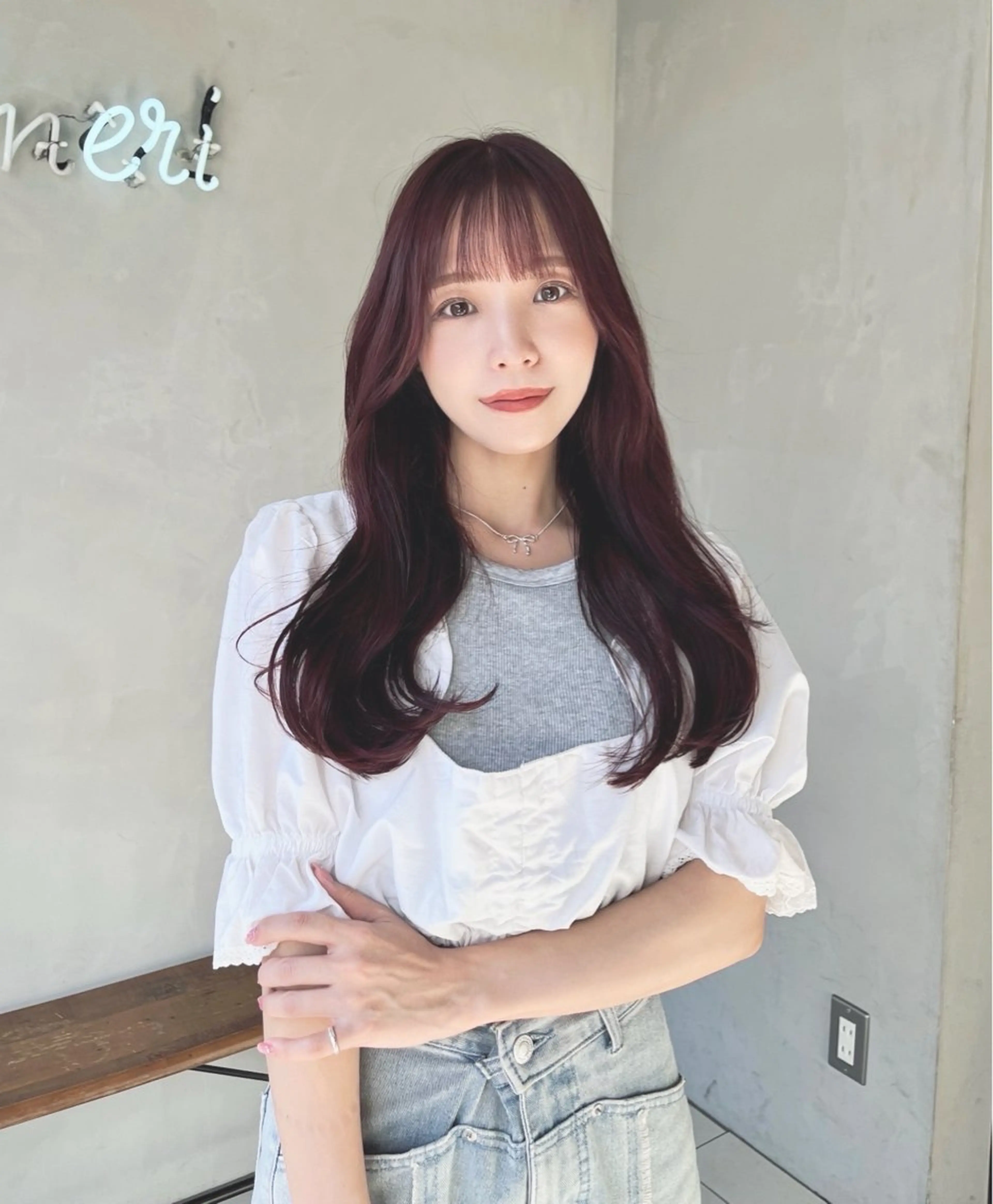 ロング カラー パーマ ヘアアレンジ ブラウンカラー ダブルカラー ピンクカラー ピンクブラウン くびれヘア カット ヘアカラー トリートメント ヘアセット 韓国ヘア🫧 KAZUTOのヘアスタイル