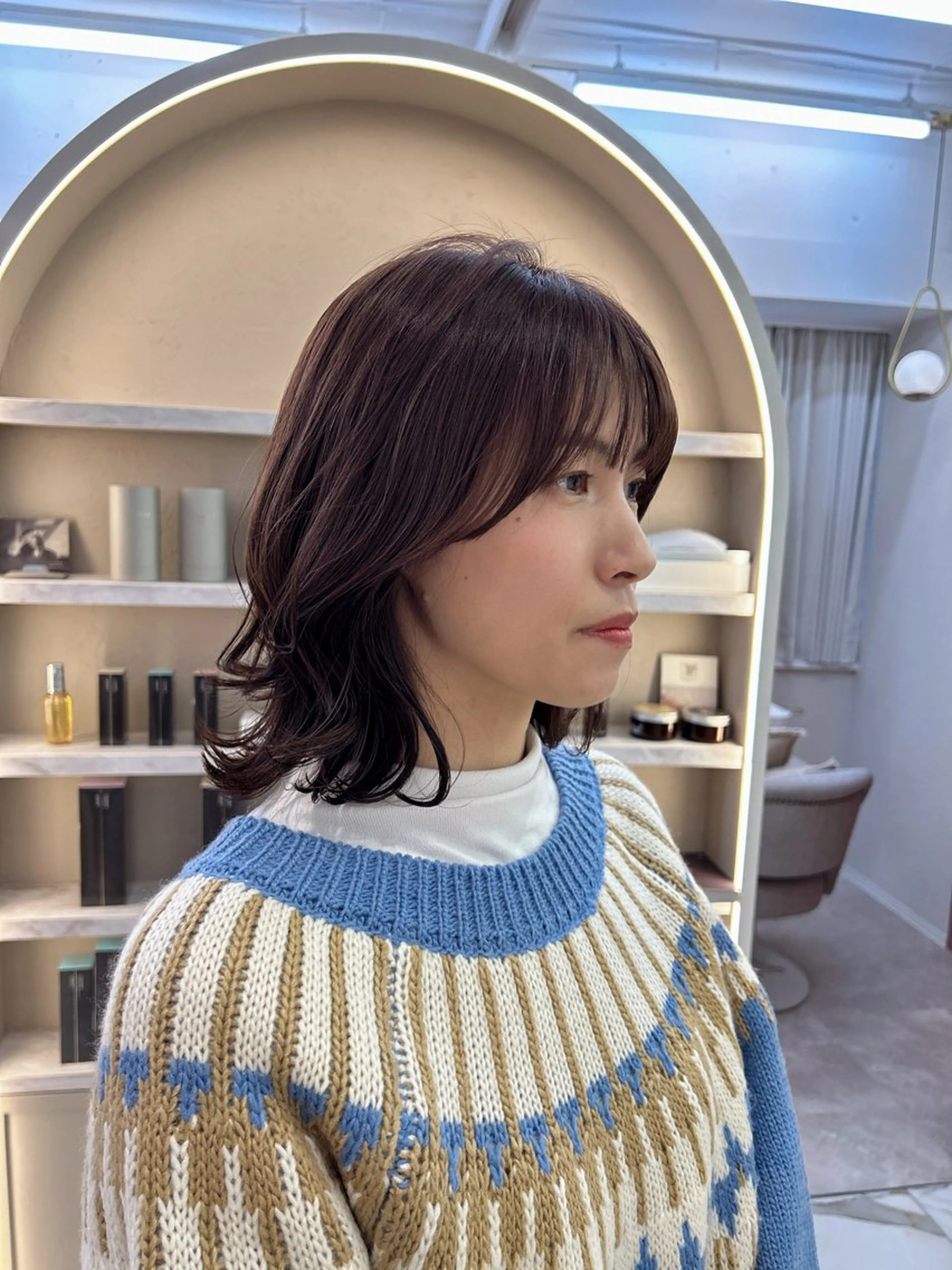 ミディアム カラー 佐合 梨花 / eau〈オー〉のヘアスタイル