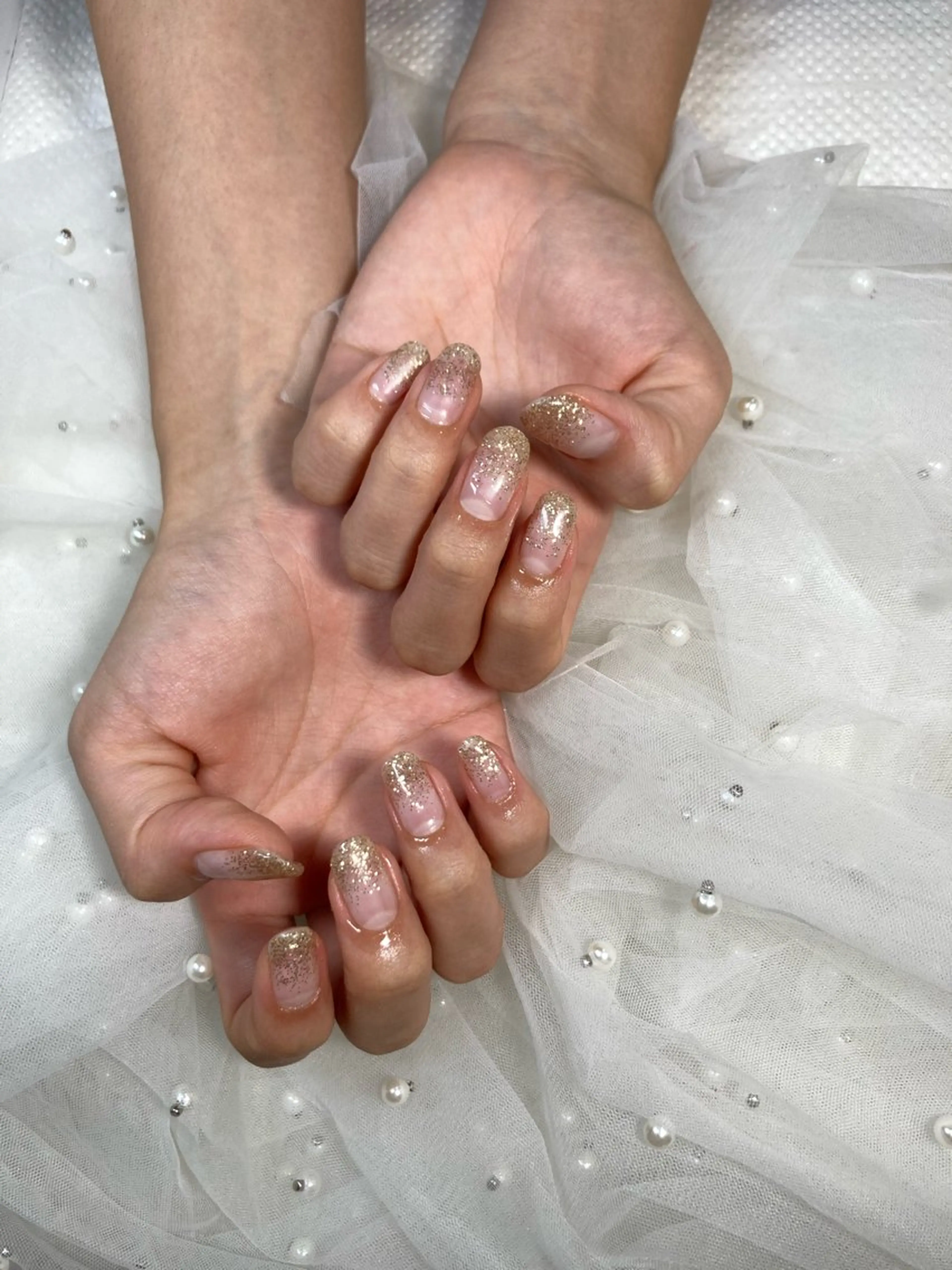 ネイル グラデーション ラメ(グリッター) ラメグラデーション ハンドネイル 🦋Hina🦋 12月予約受付中✨のネイルデザイン