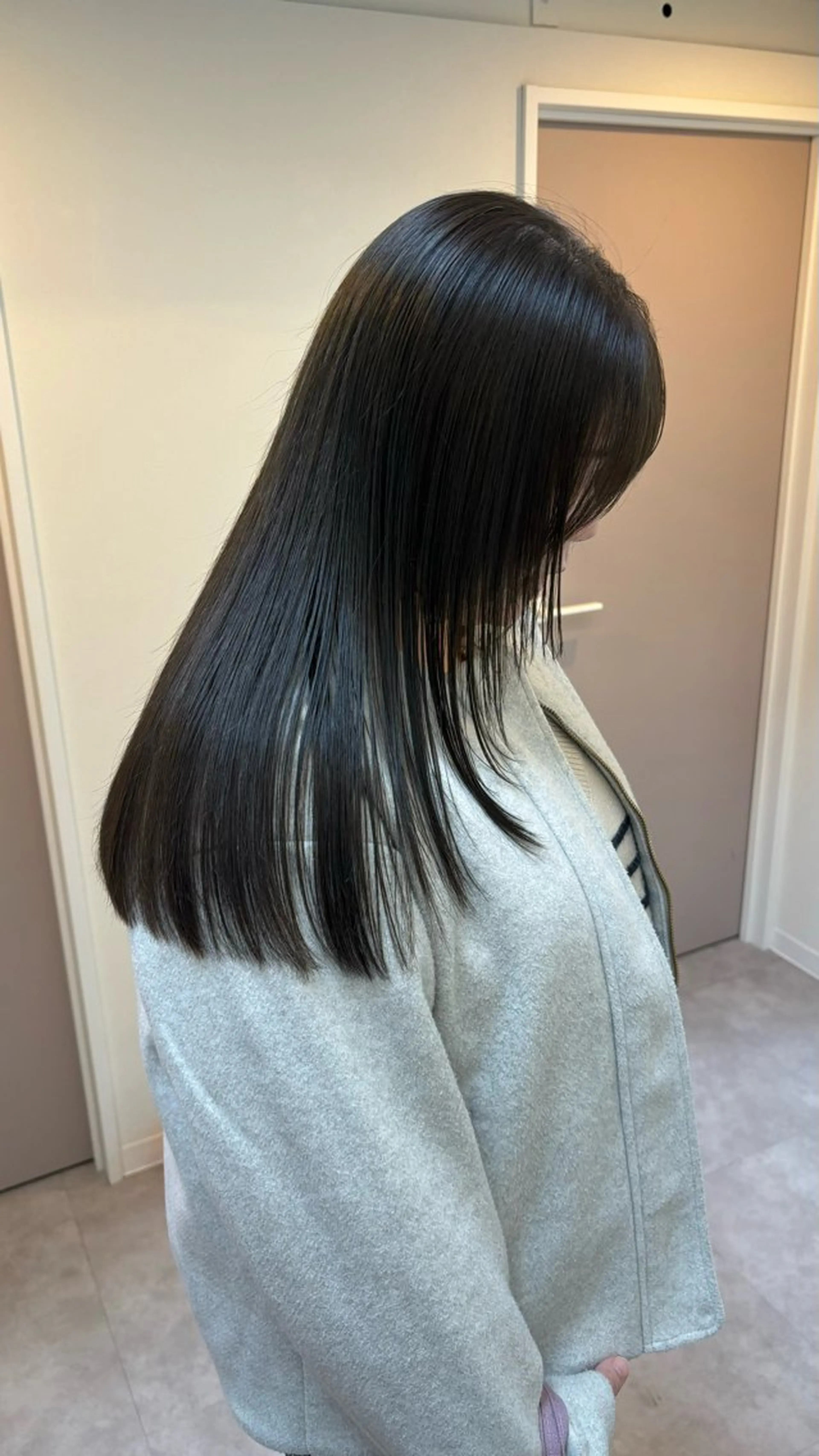 ロング カット 縮毛矯正 トリートメント 【抜け感ヘア🌿】 natuna.のヘアスタイル