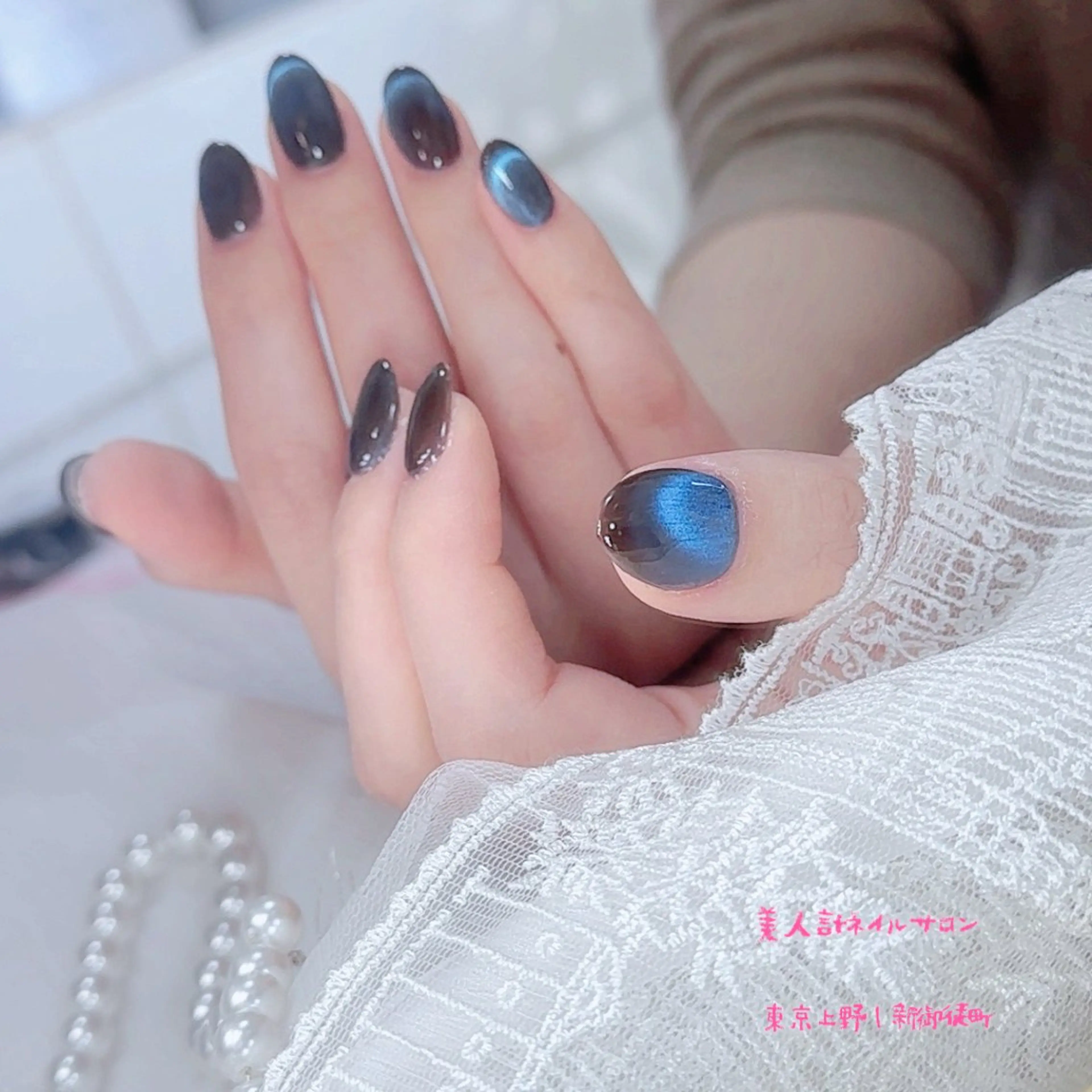 ネイル マグネットネイル ハンドネイル 美人計ネイルサロン所属・中山 美月のネイルデザイン