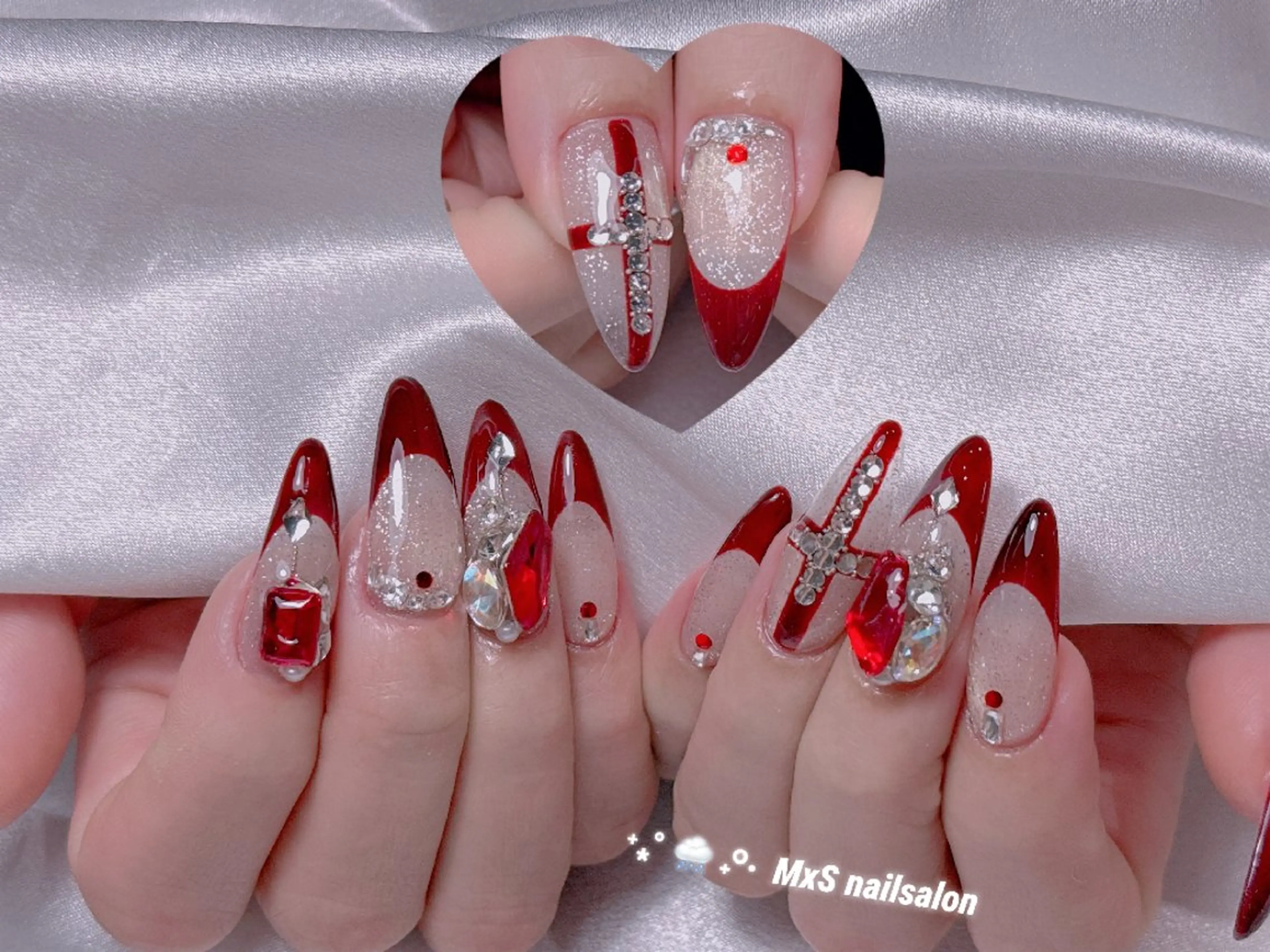 ネイル ジェルネイル 韓国ネイル マグネットネイル パラジェル ワンホンネイル ハンドネイル ハンドケア MxS Nail(長さだし/フィルイン/マグネット/韓国ネイル/ワンホンネイル/ワンカラー)所属・MxS リィリィのネイルデザイン