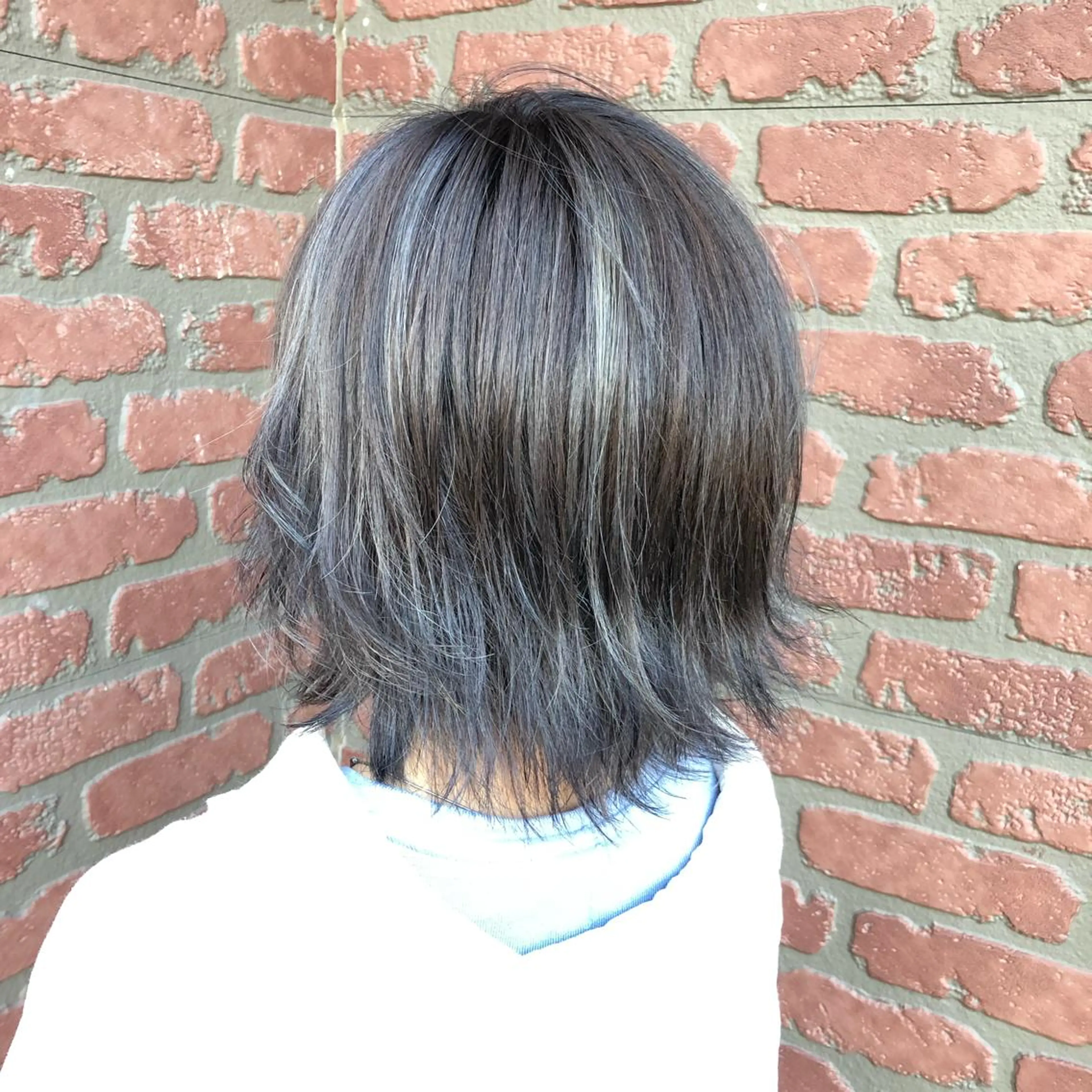 ミディアム カラー ハイライトカラー ハイライト 【店長】大根 亮太のヘアスタイル