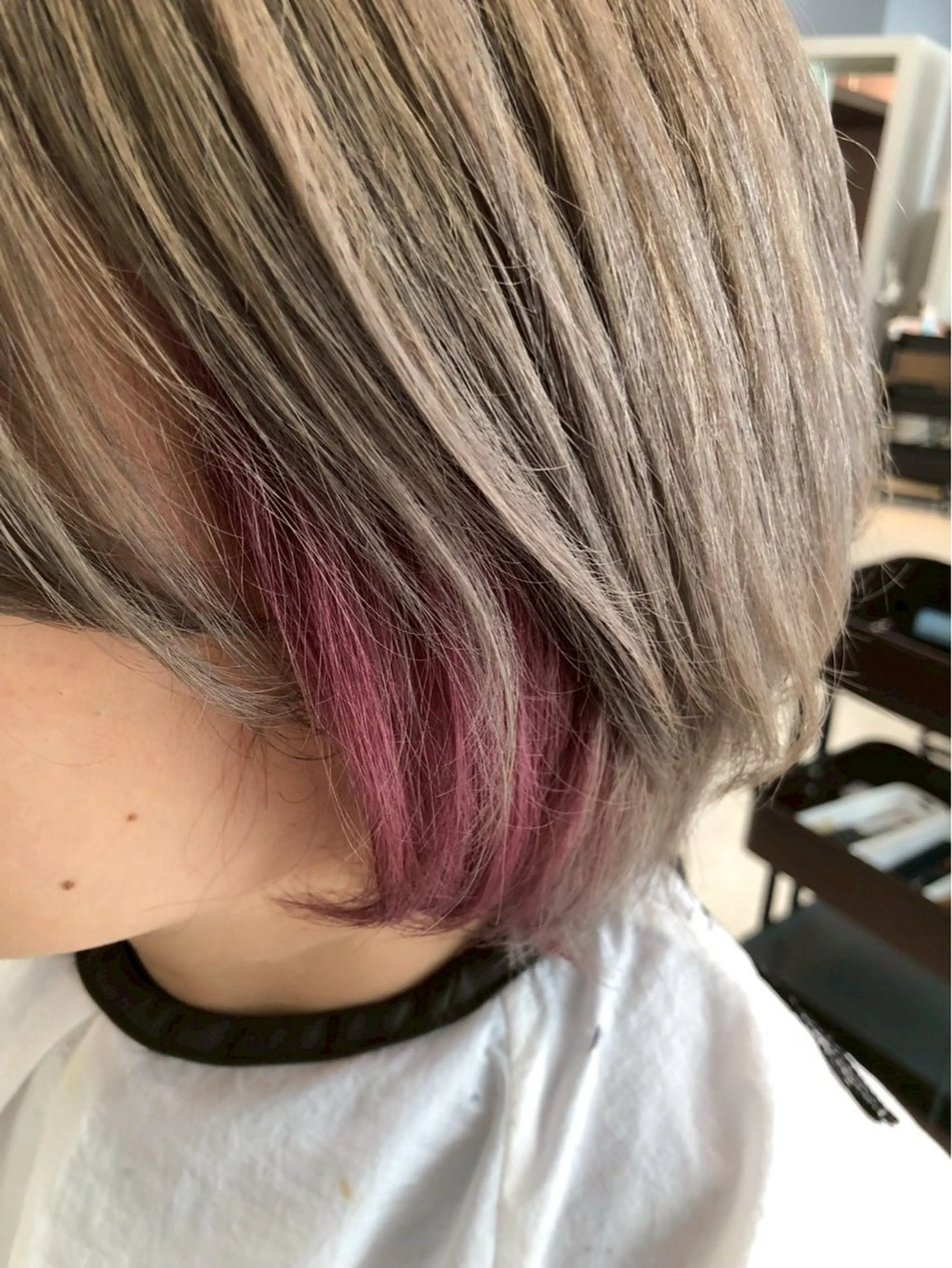 ショート カラー ヘアカラー CoReまぁくん 癖毛お悩み専門のヘアスタイル